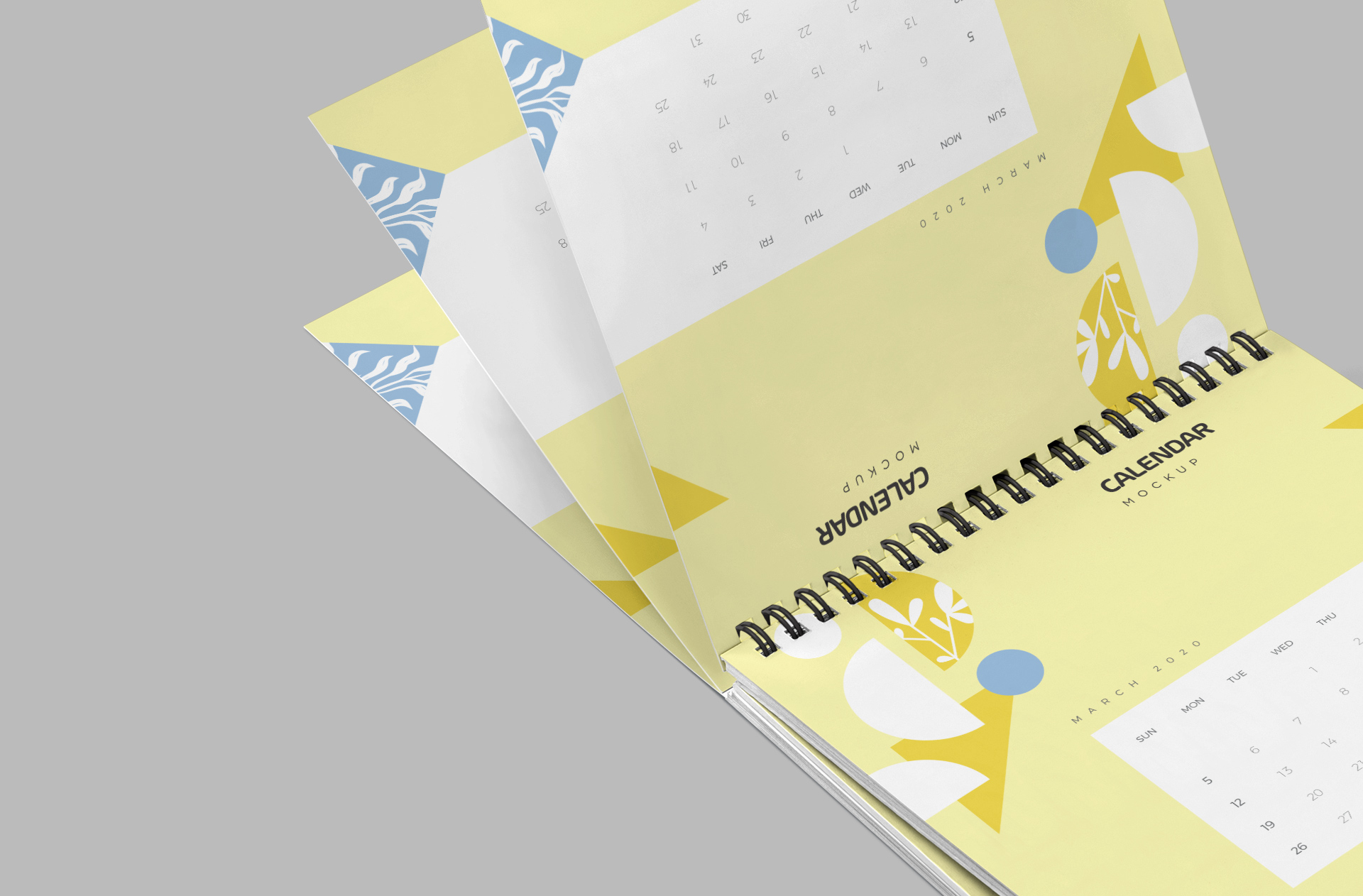 branding calendar mockup