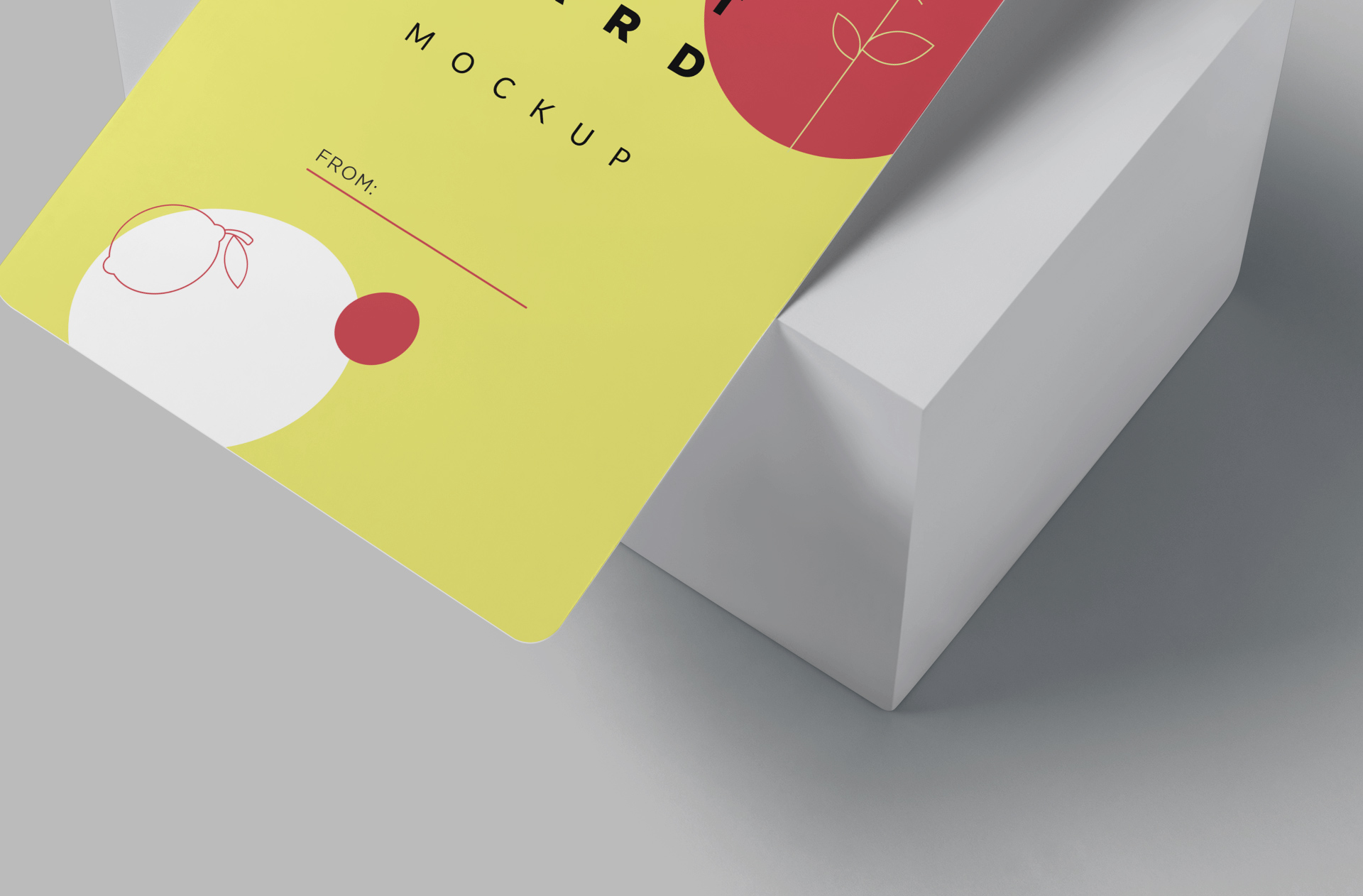 clean postcard design