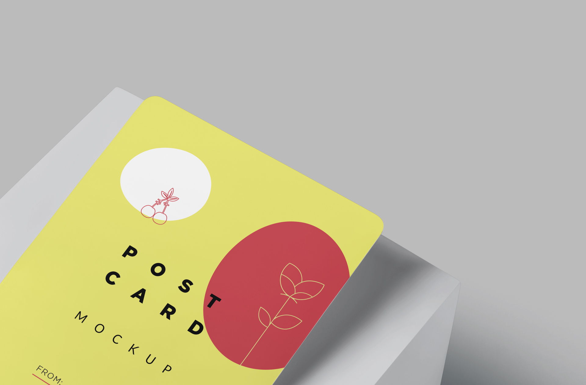 clean postcard design