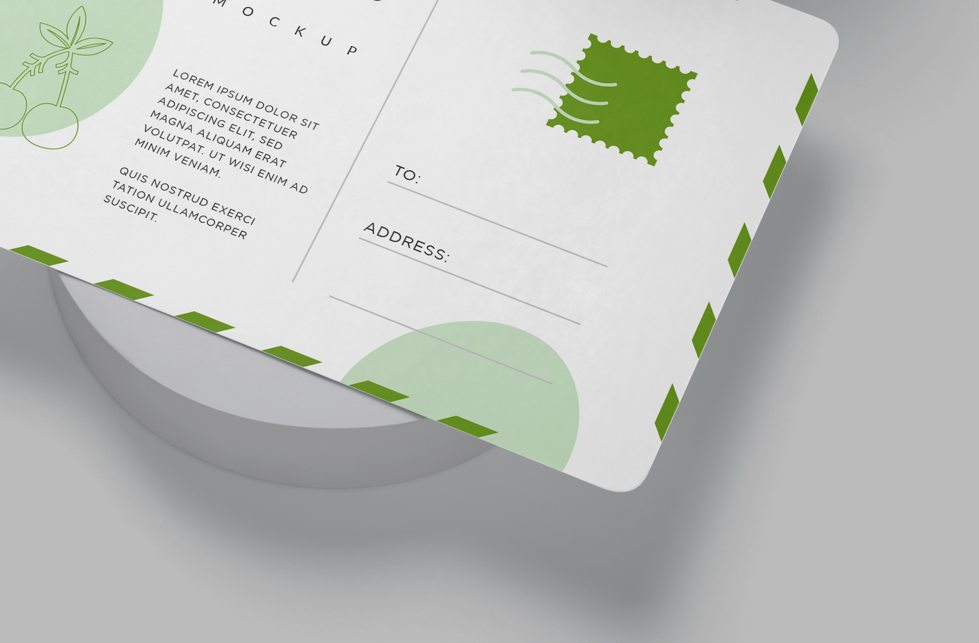 A6 postcard template