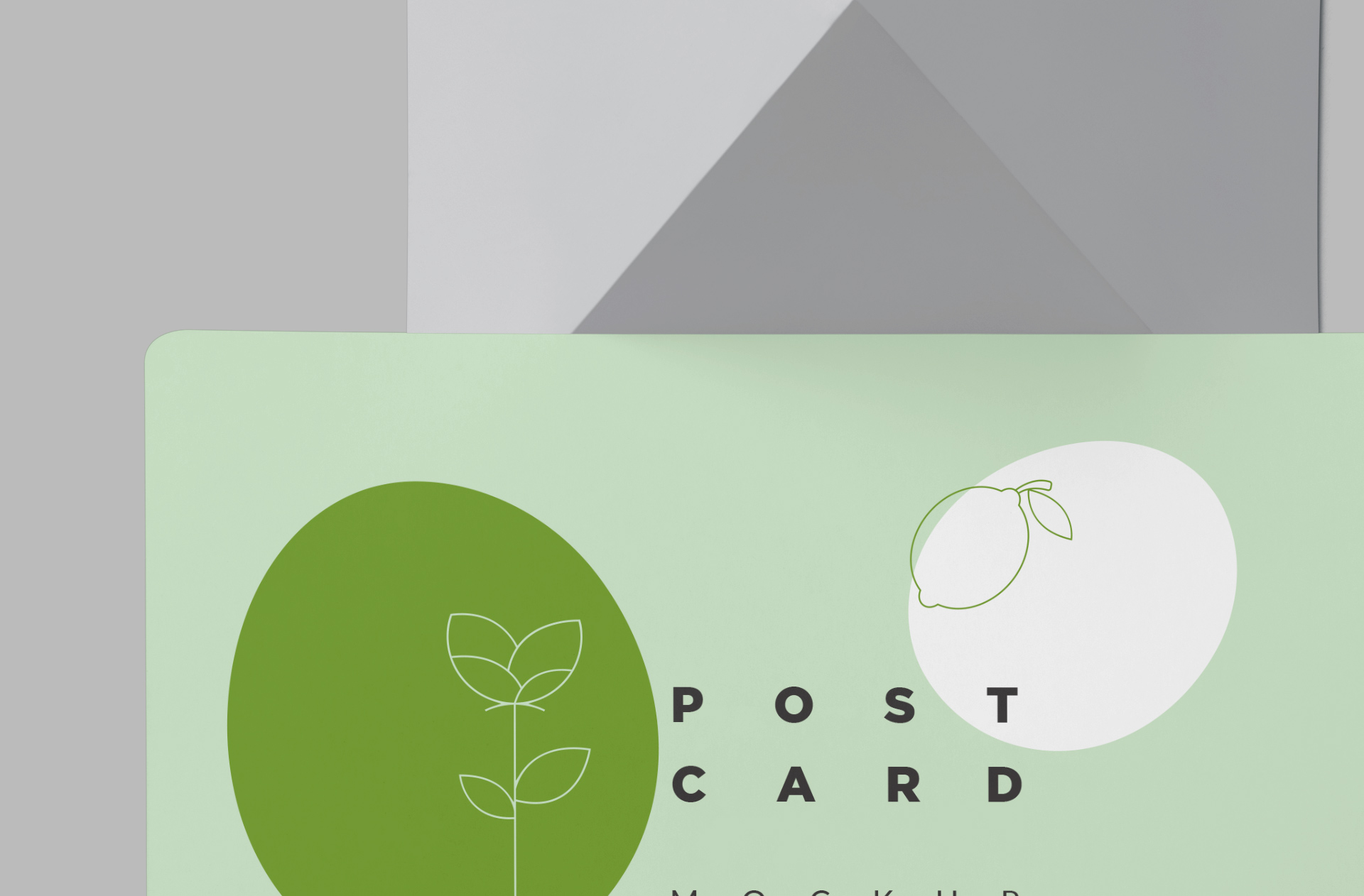 A6 postcard mockup