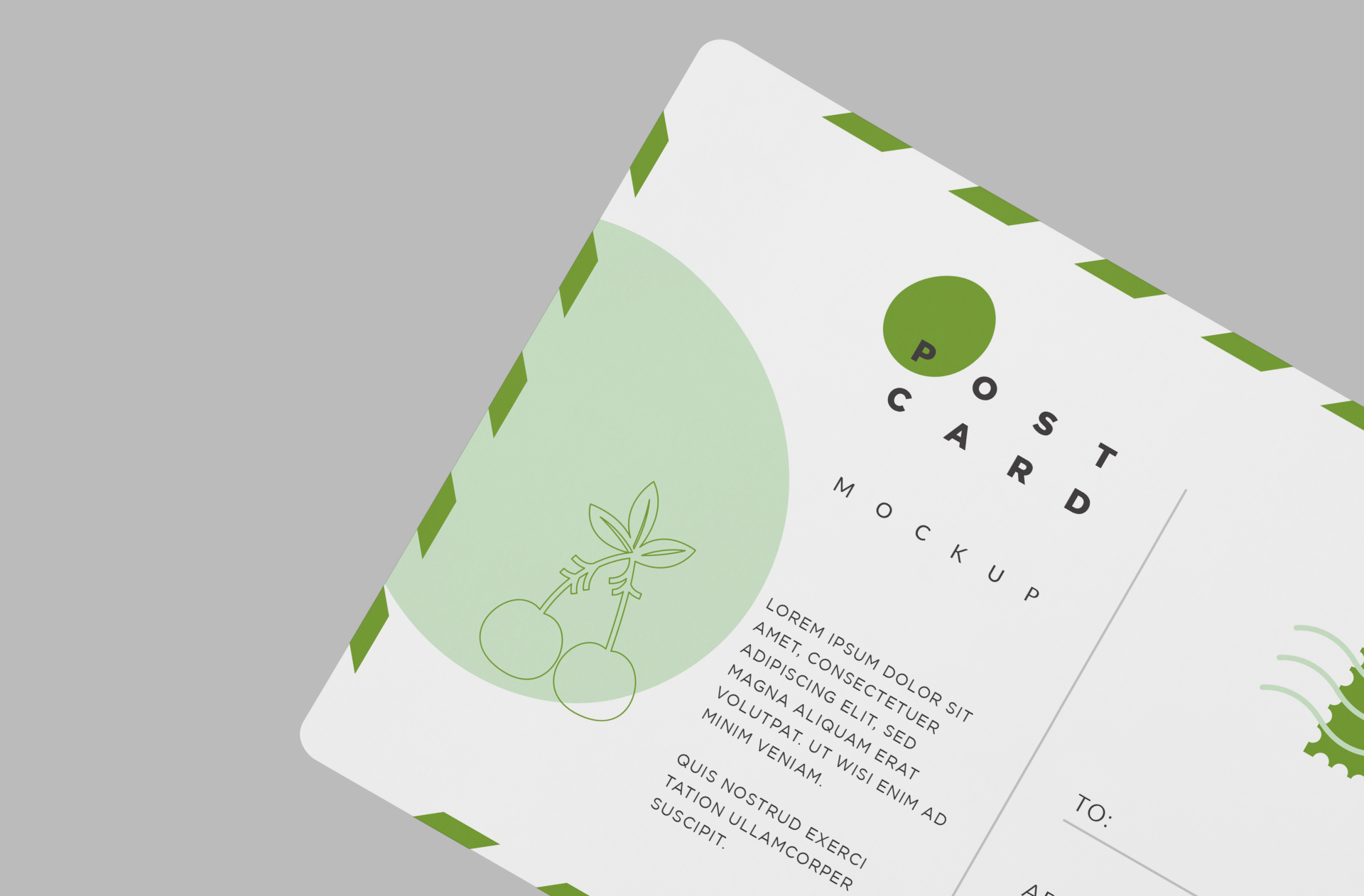 A6 postcard template