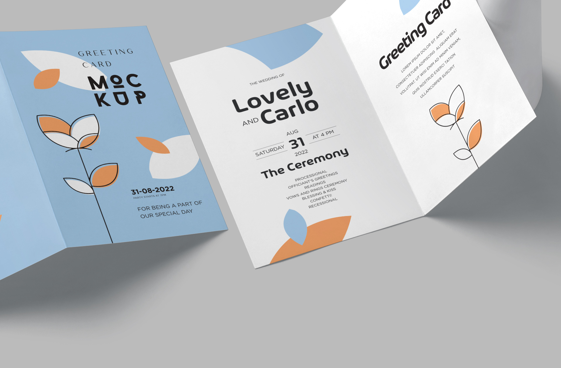 bi-fold card design
