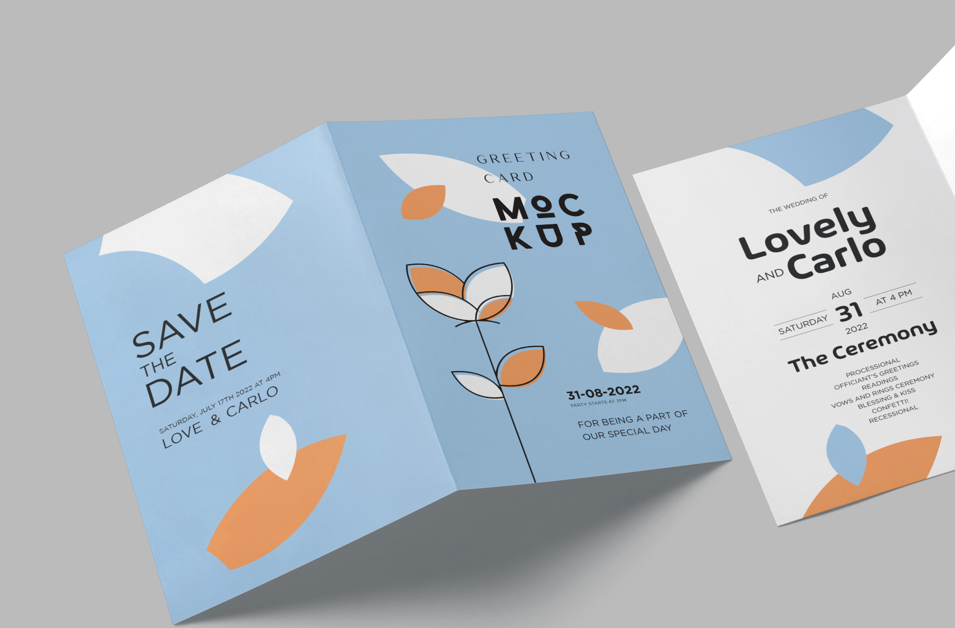 celebration card mock-up