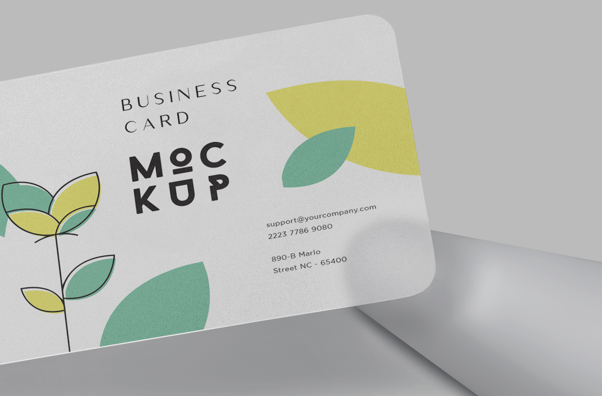 A6 card template PSD
