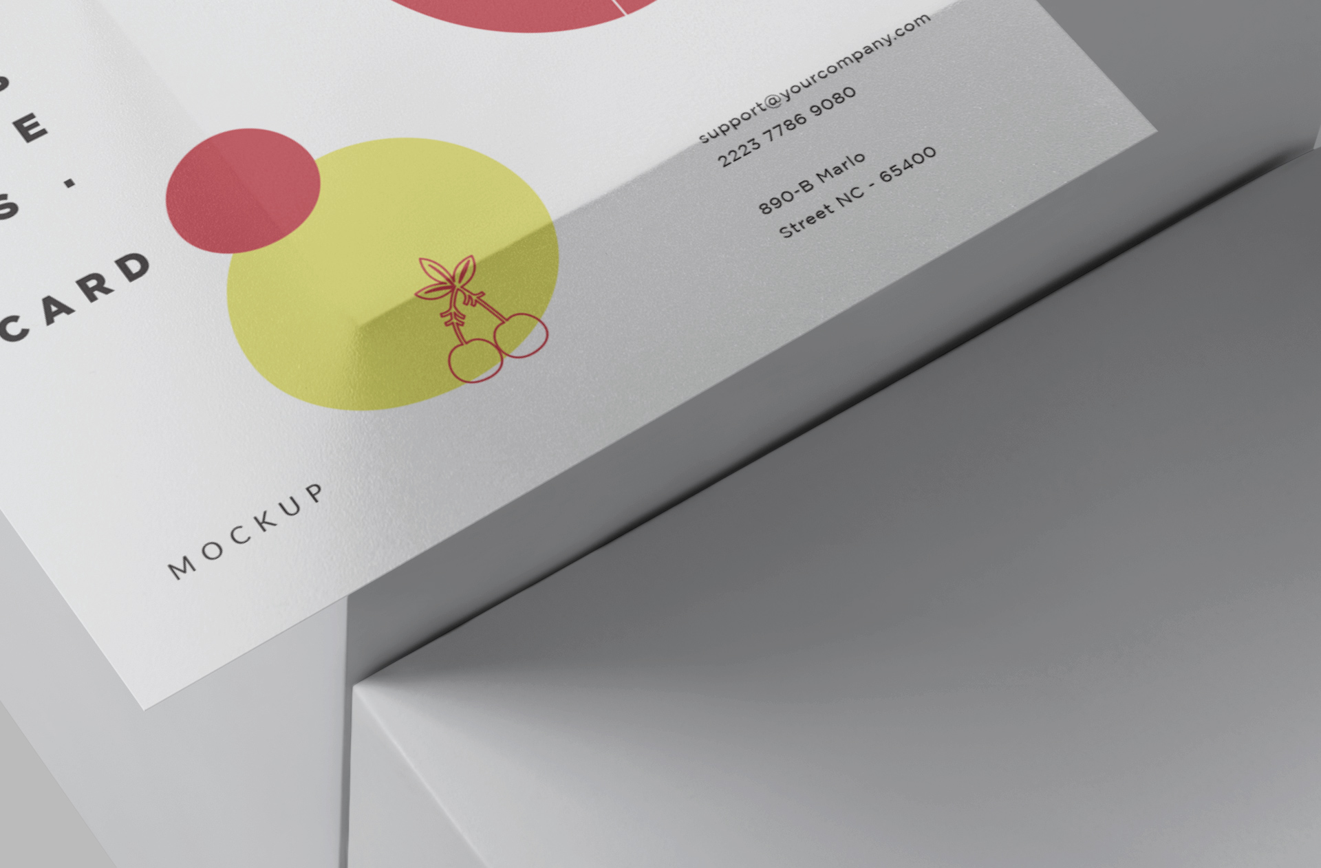 A6 card template PSD