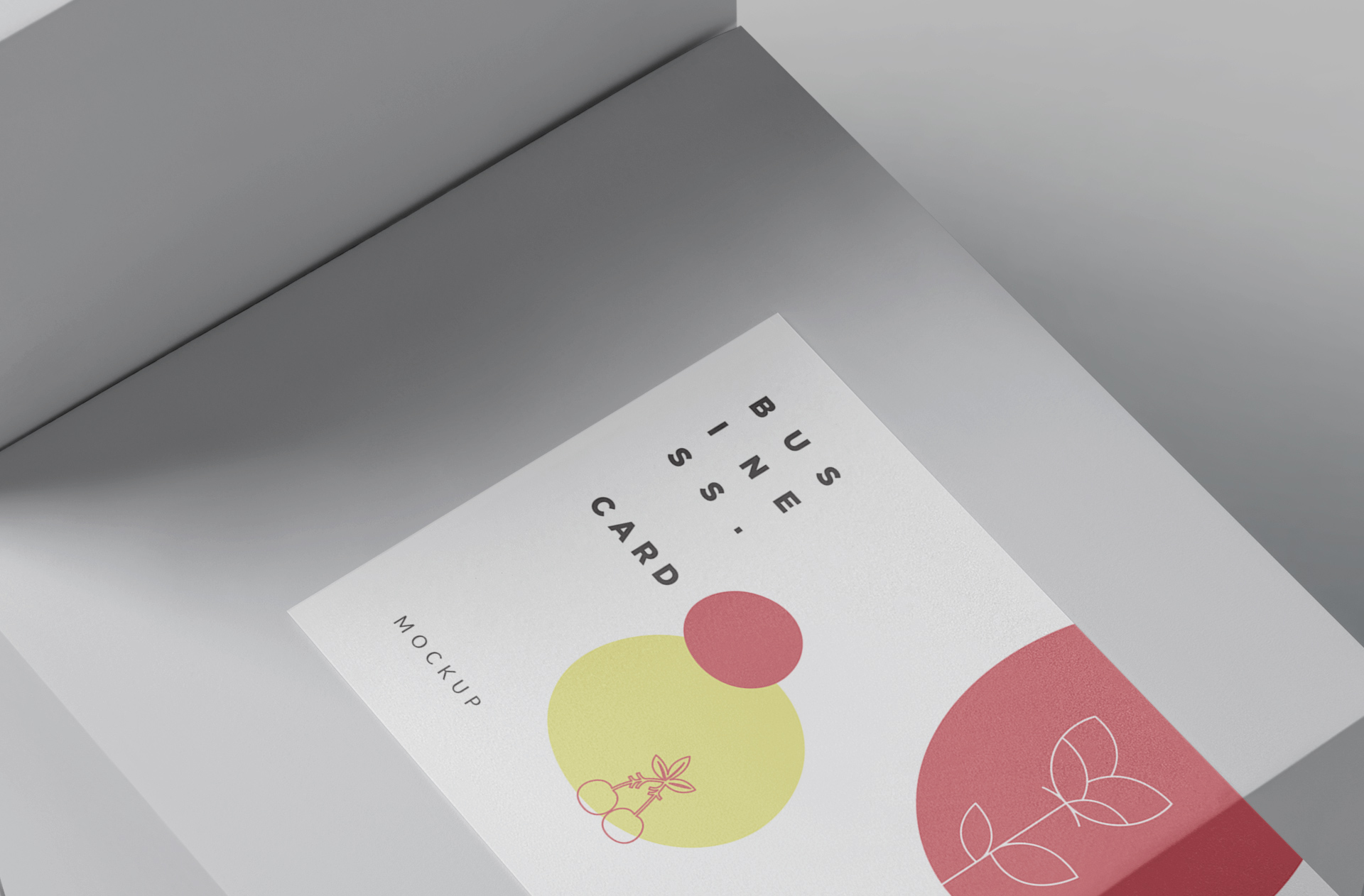 A6 card template mockup