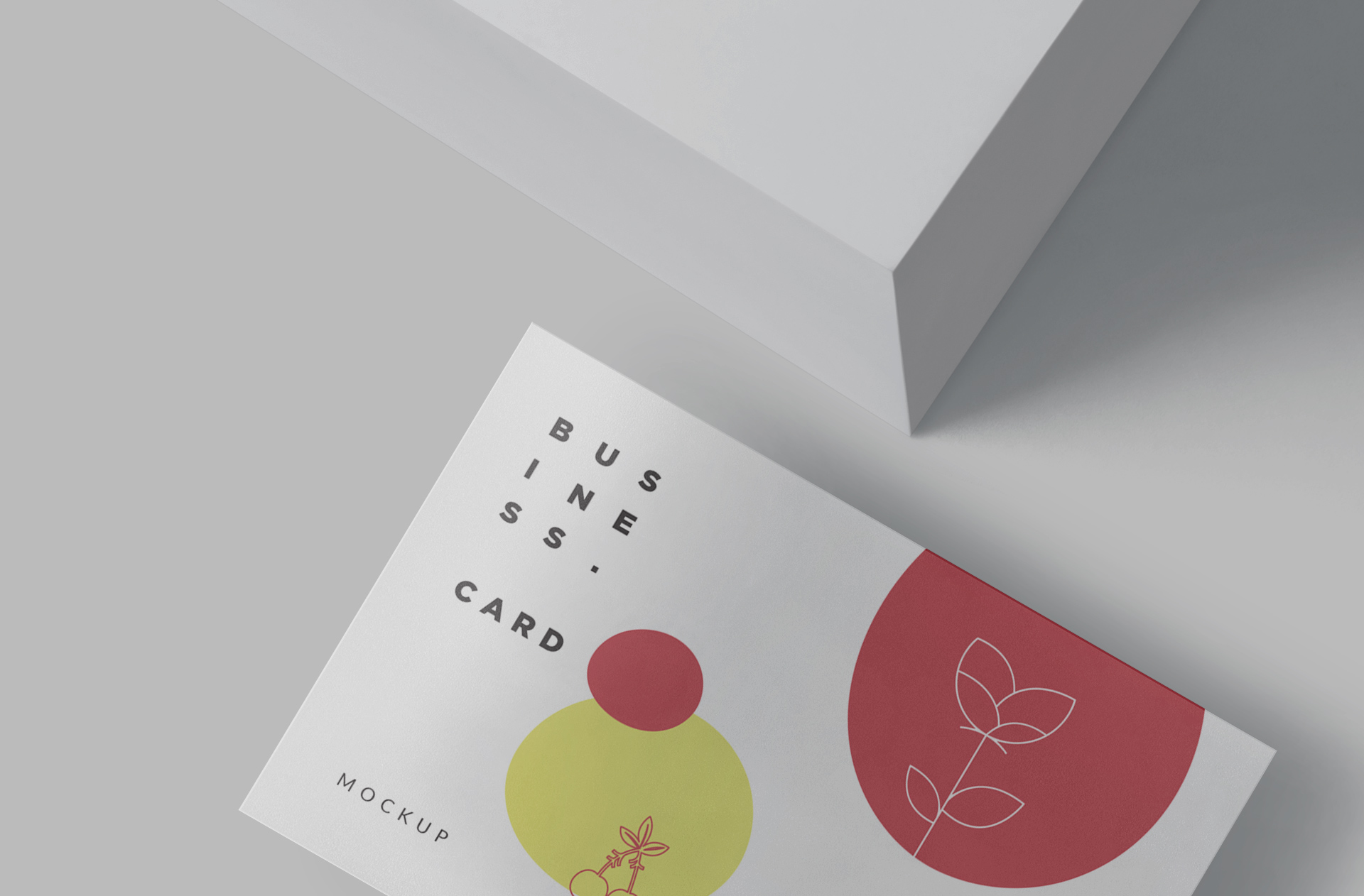 A6 card template mockup