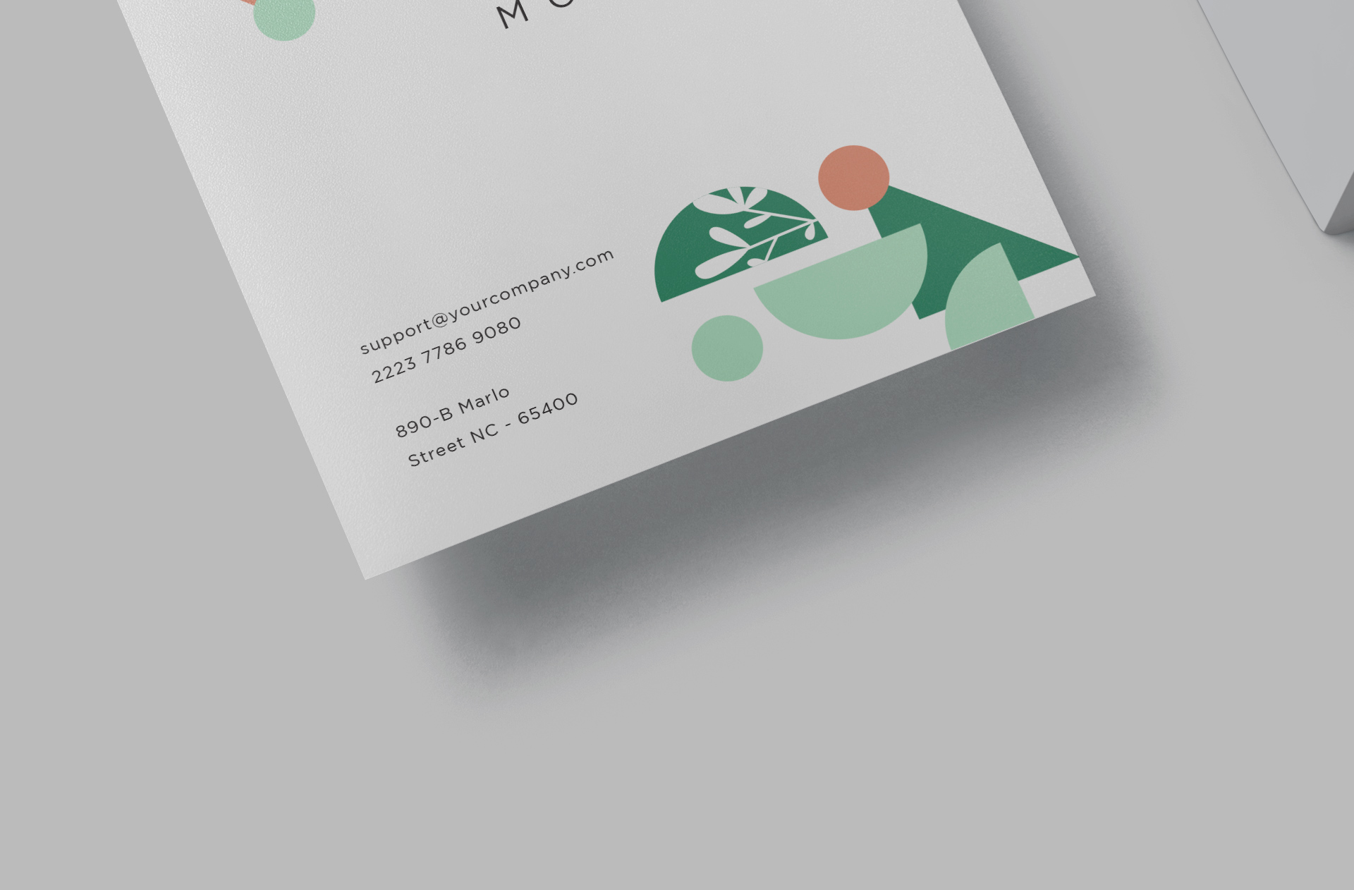 clean business card mockup