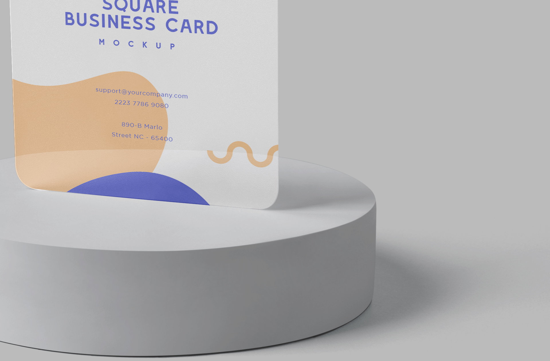 A6 card template PSD