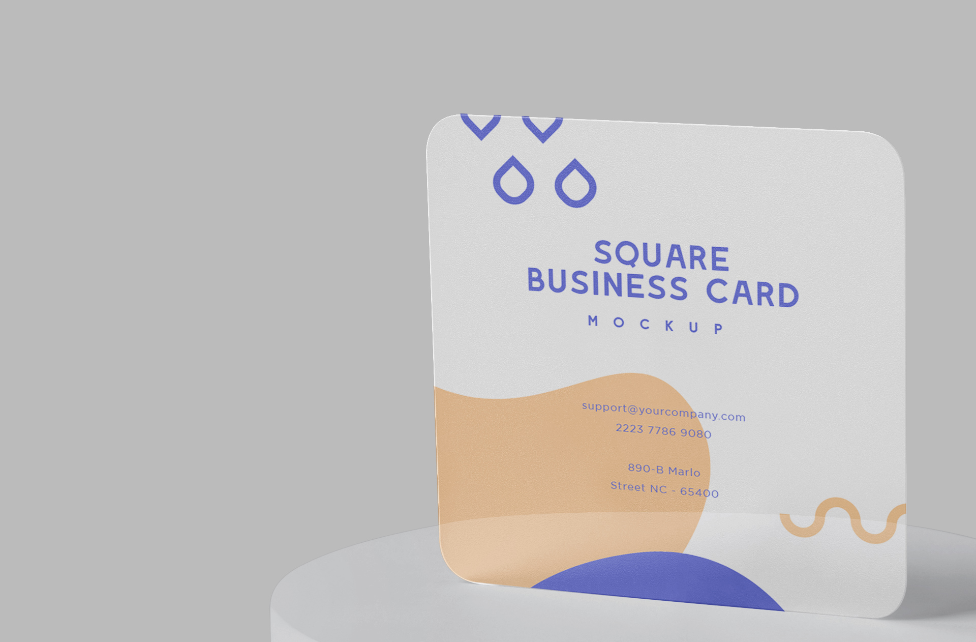 A6 card template PSD