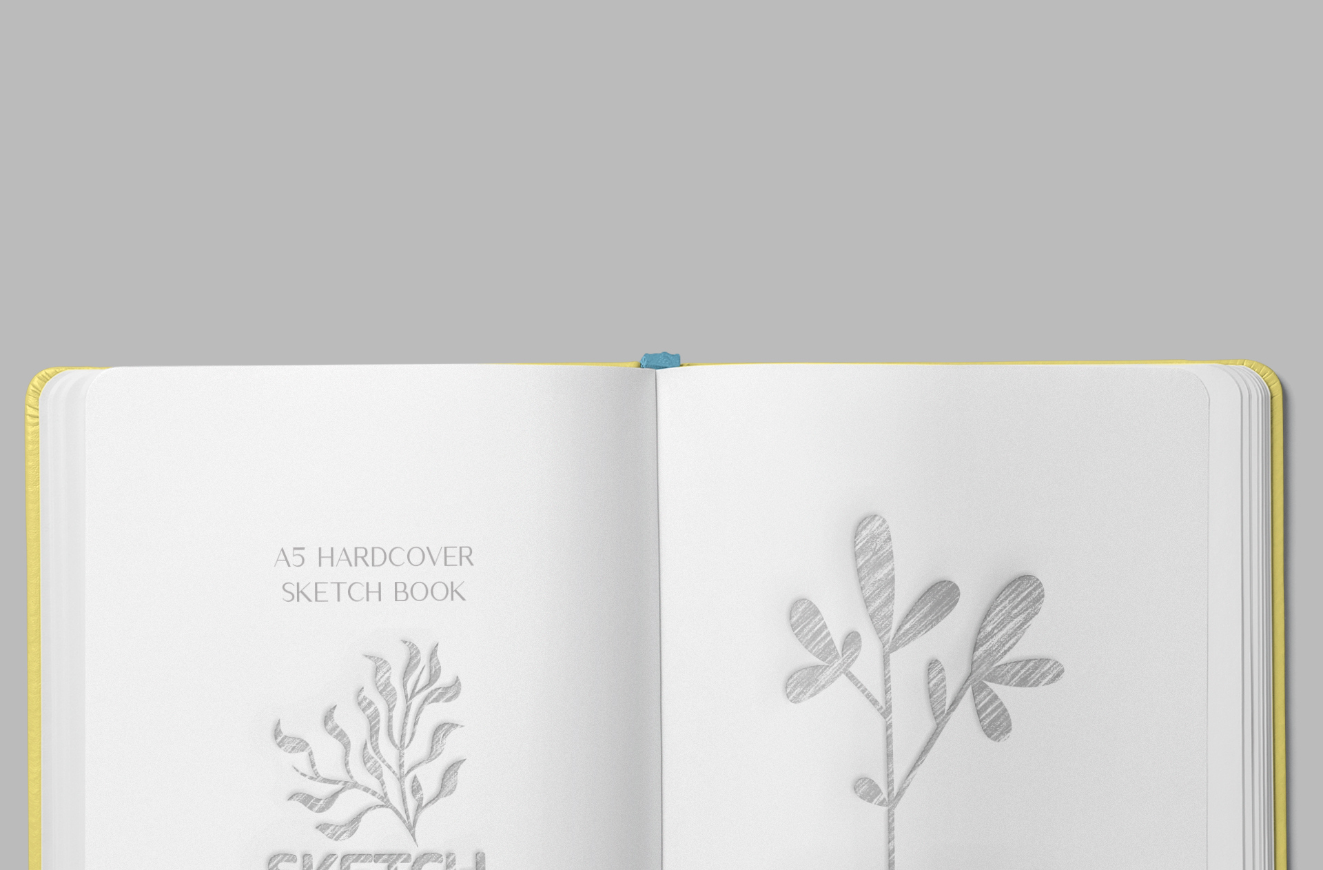 A5 sketchbook mock-up