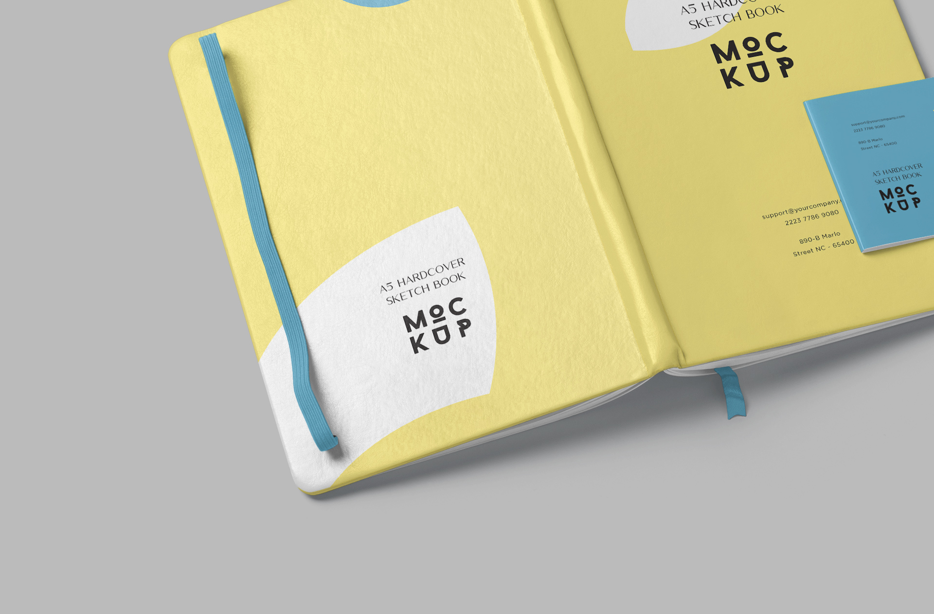 clean sketchbook layout PSD