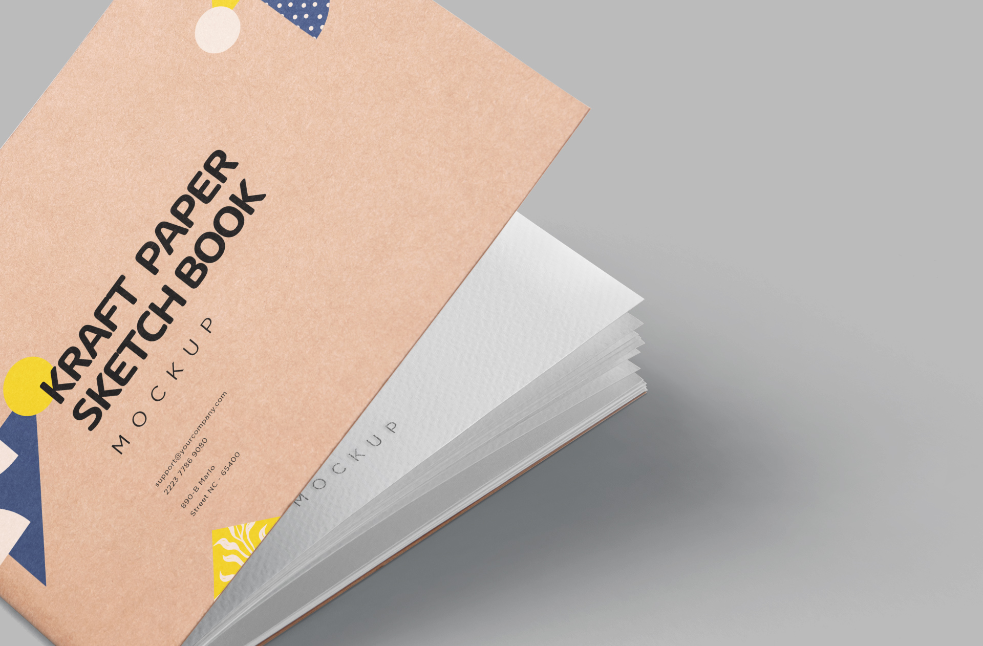 customizable sketchbook PSD