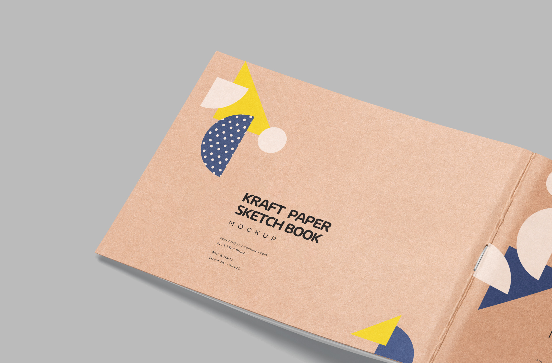 branding notebook template PSD