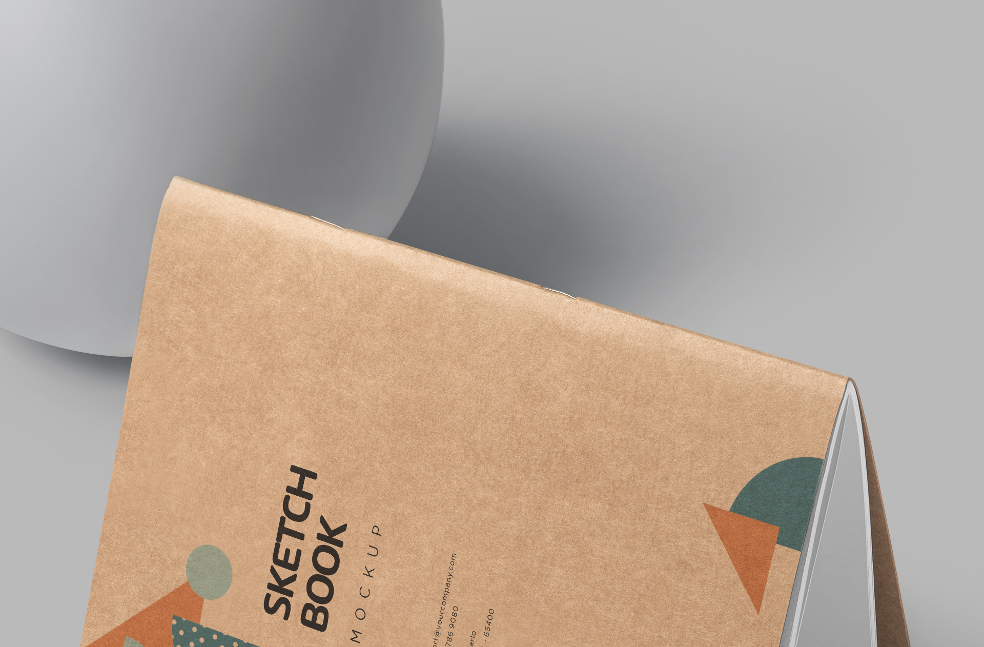 customizable sketchbook mockup