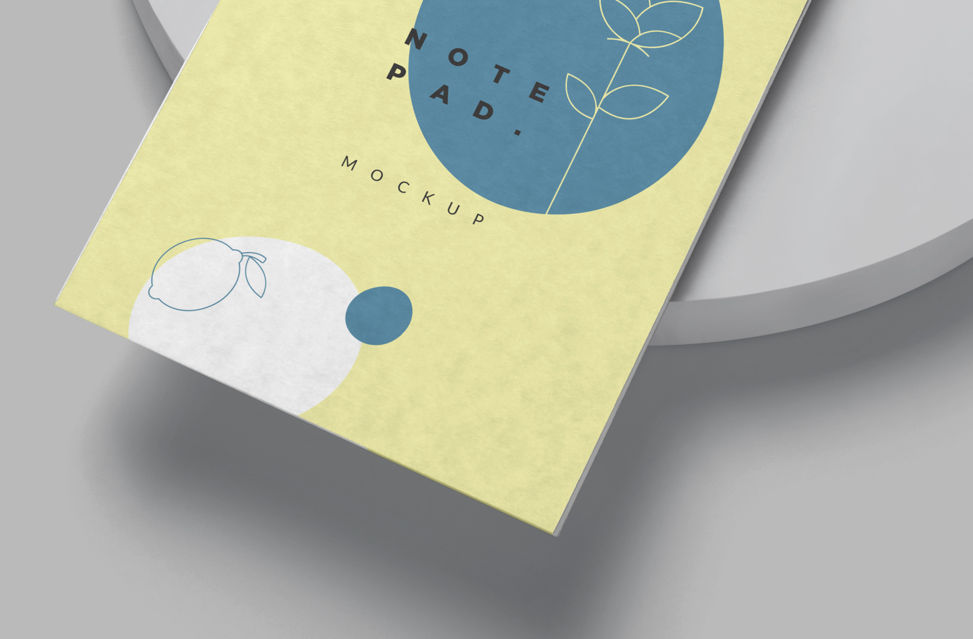 clean notebook design PSD