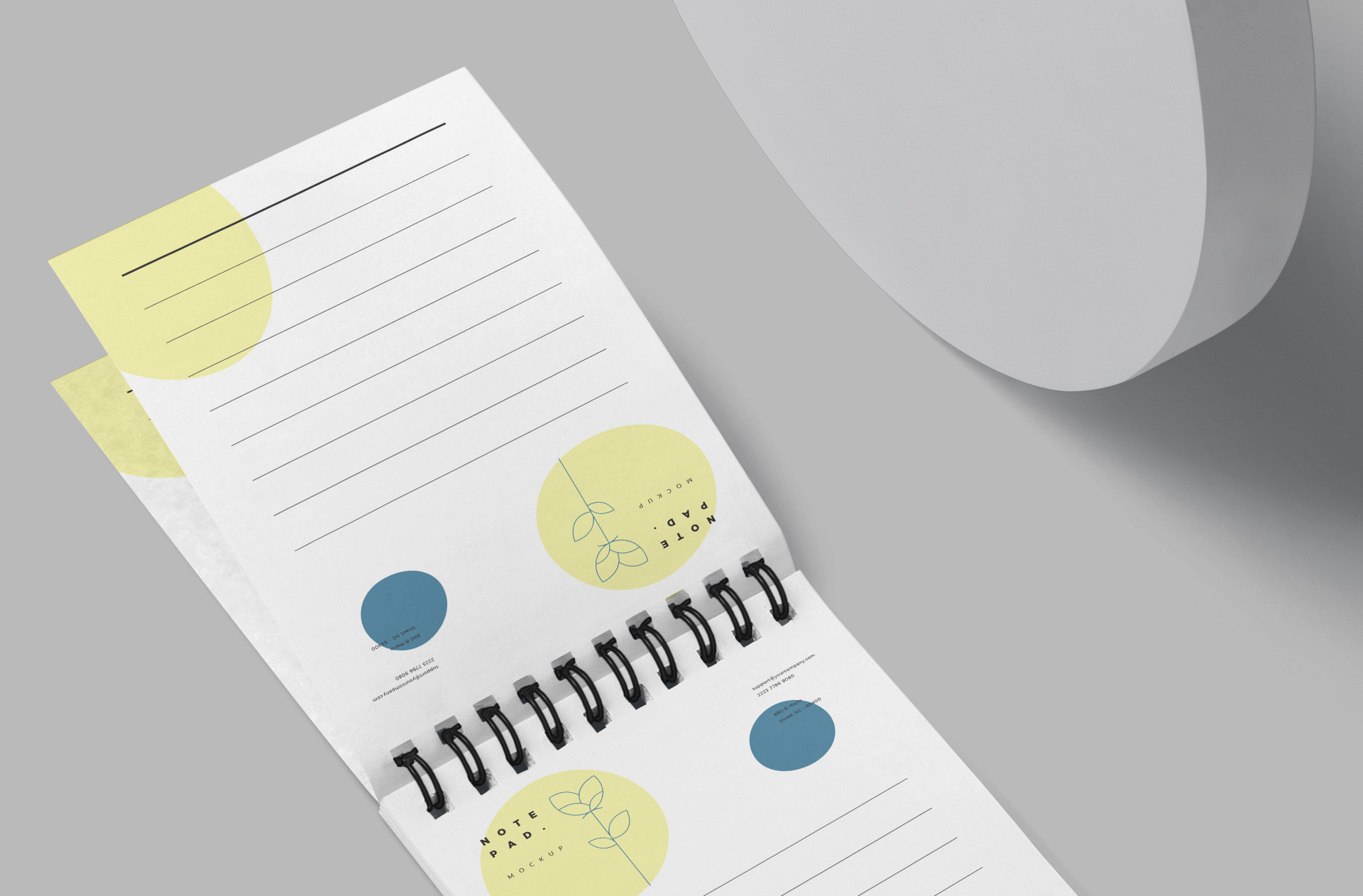 customizable notepad PSD