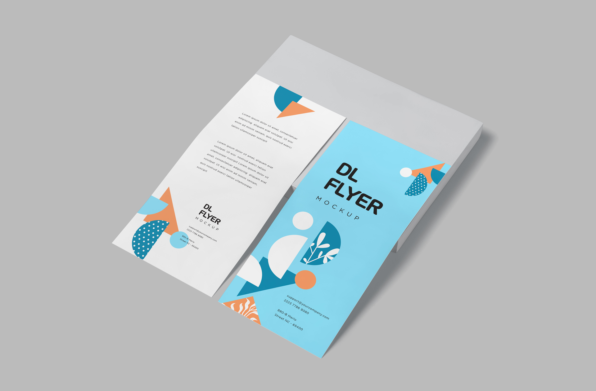 Elegant DL Flyer Mockup for Promotional Designs