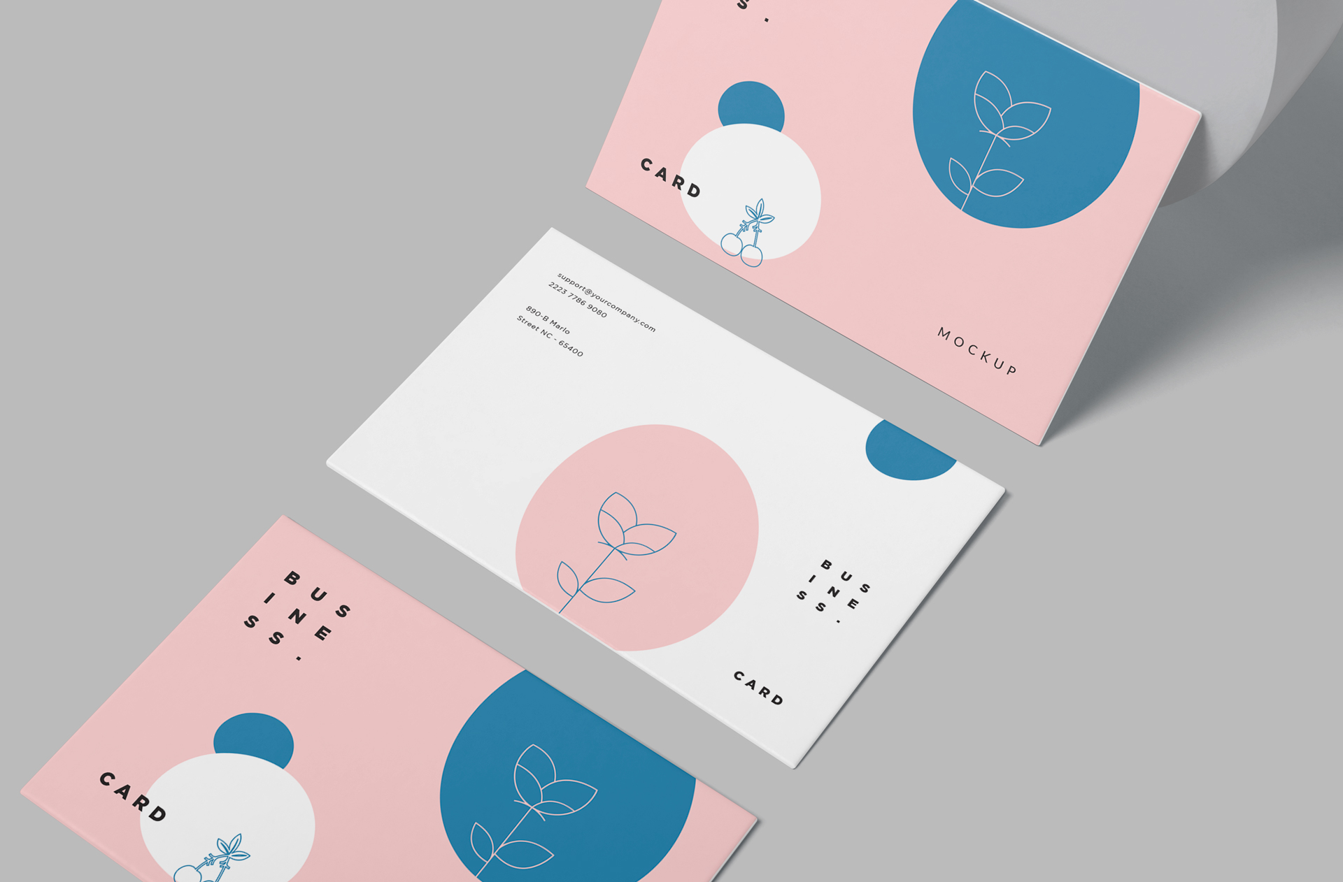 Editable Business Card Mockup for Branding Projects