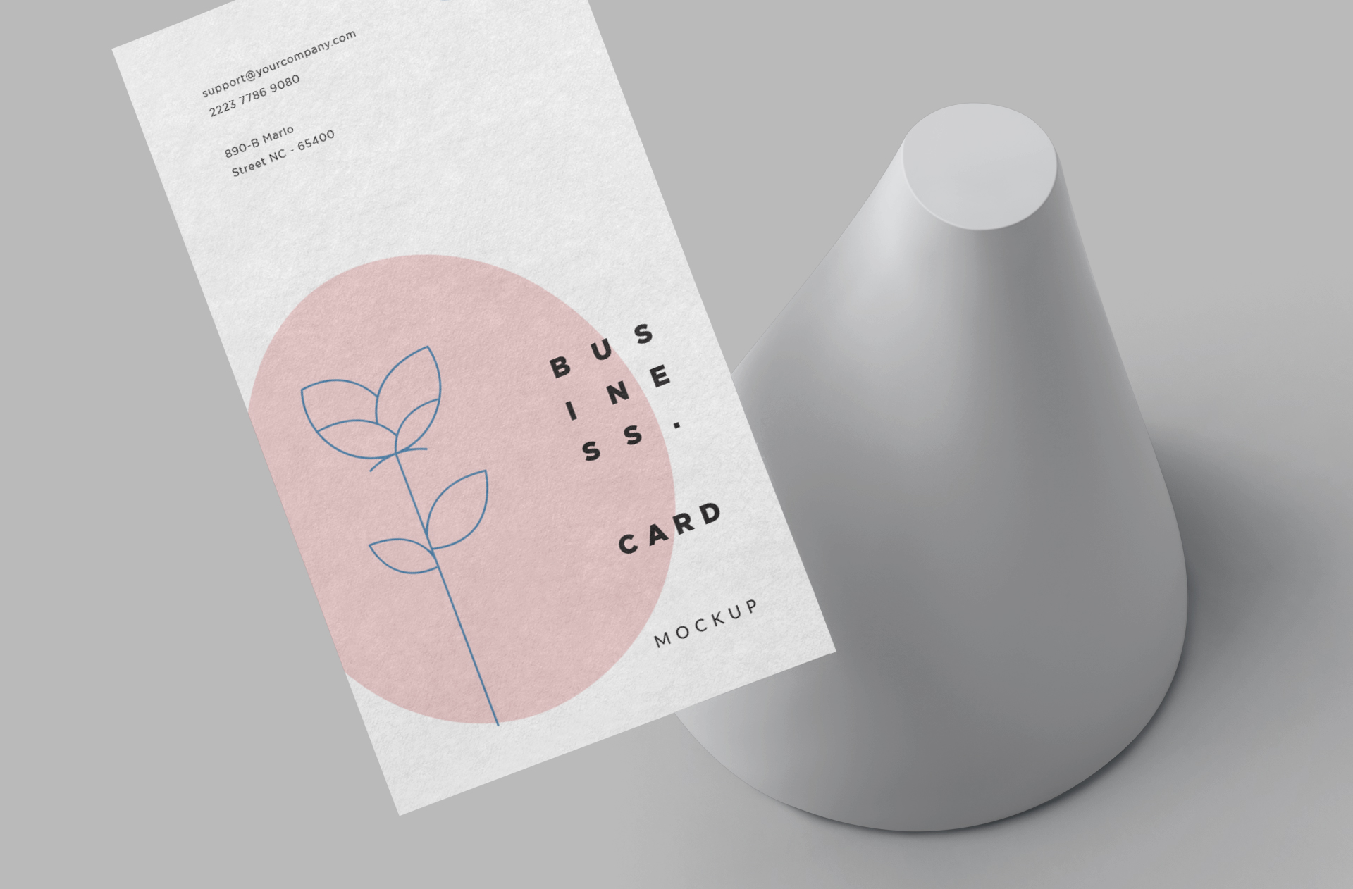 branding vertical card mockup