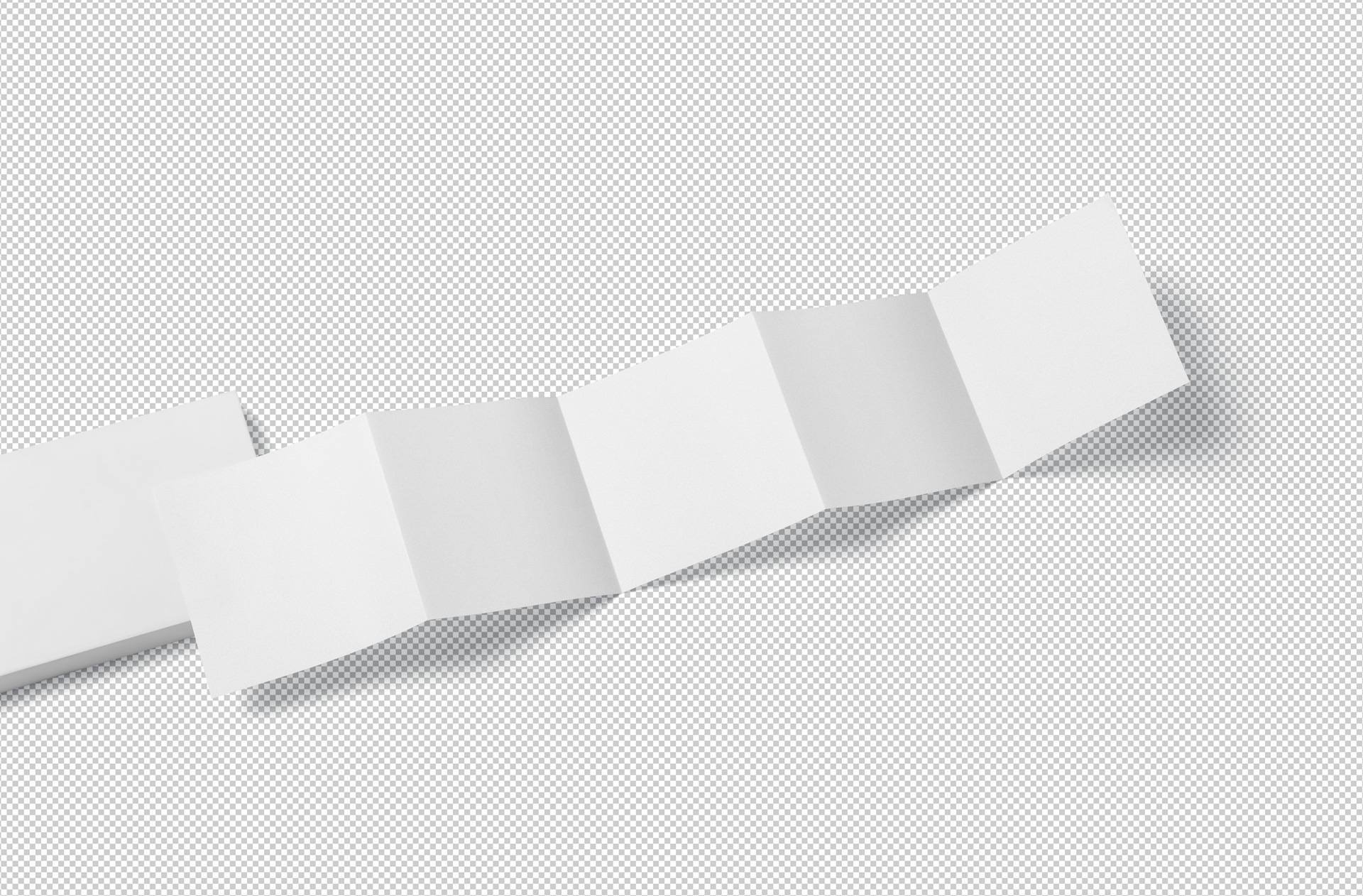 5-fold square mockup PSD