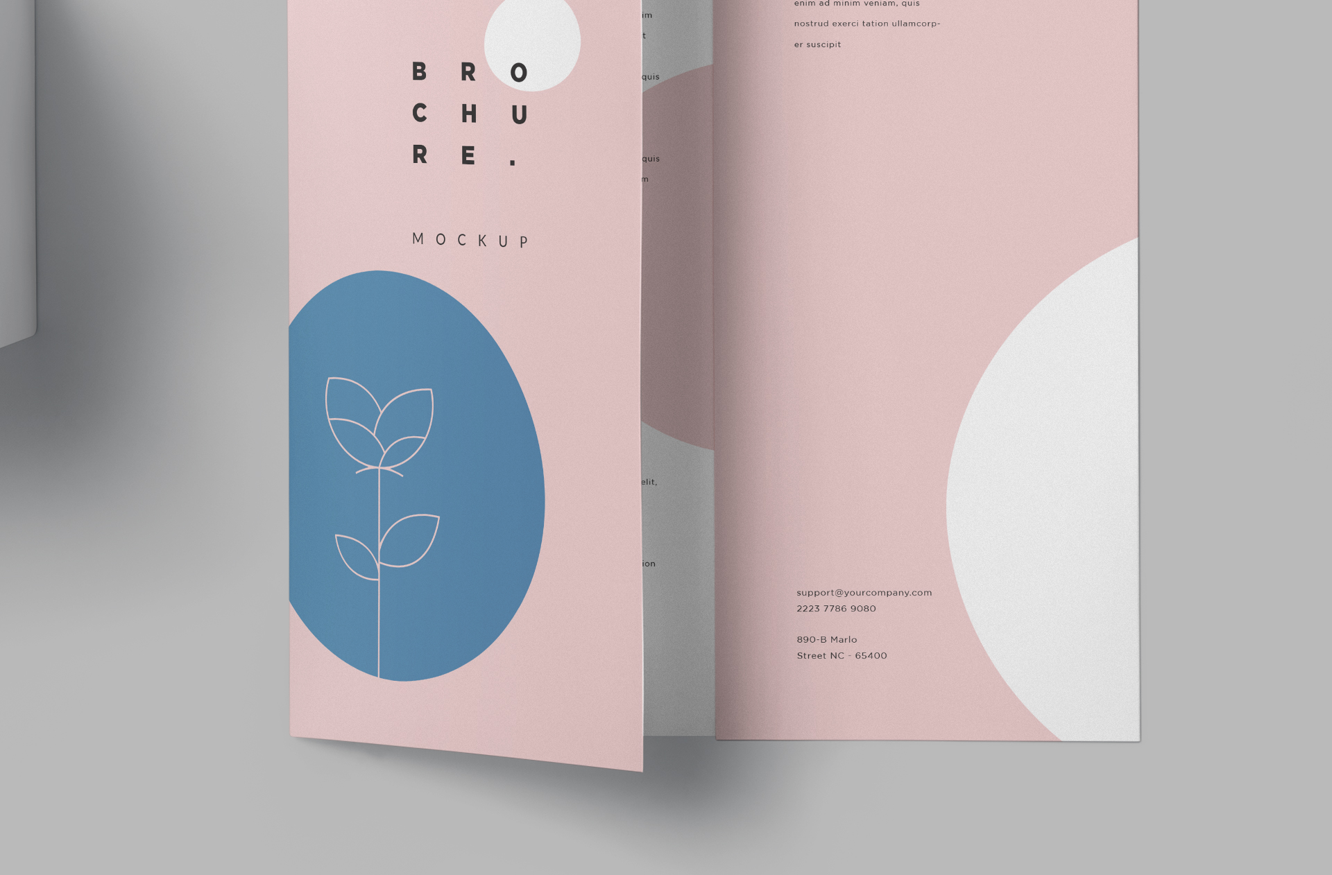 creative gate fold template PSD