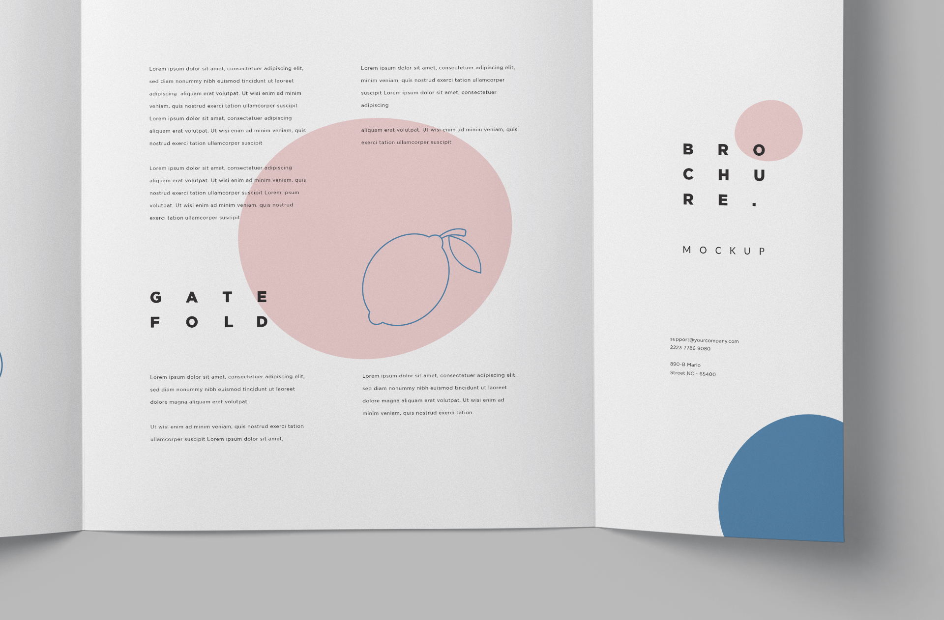 customizable brochure PSD
