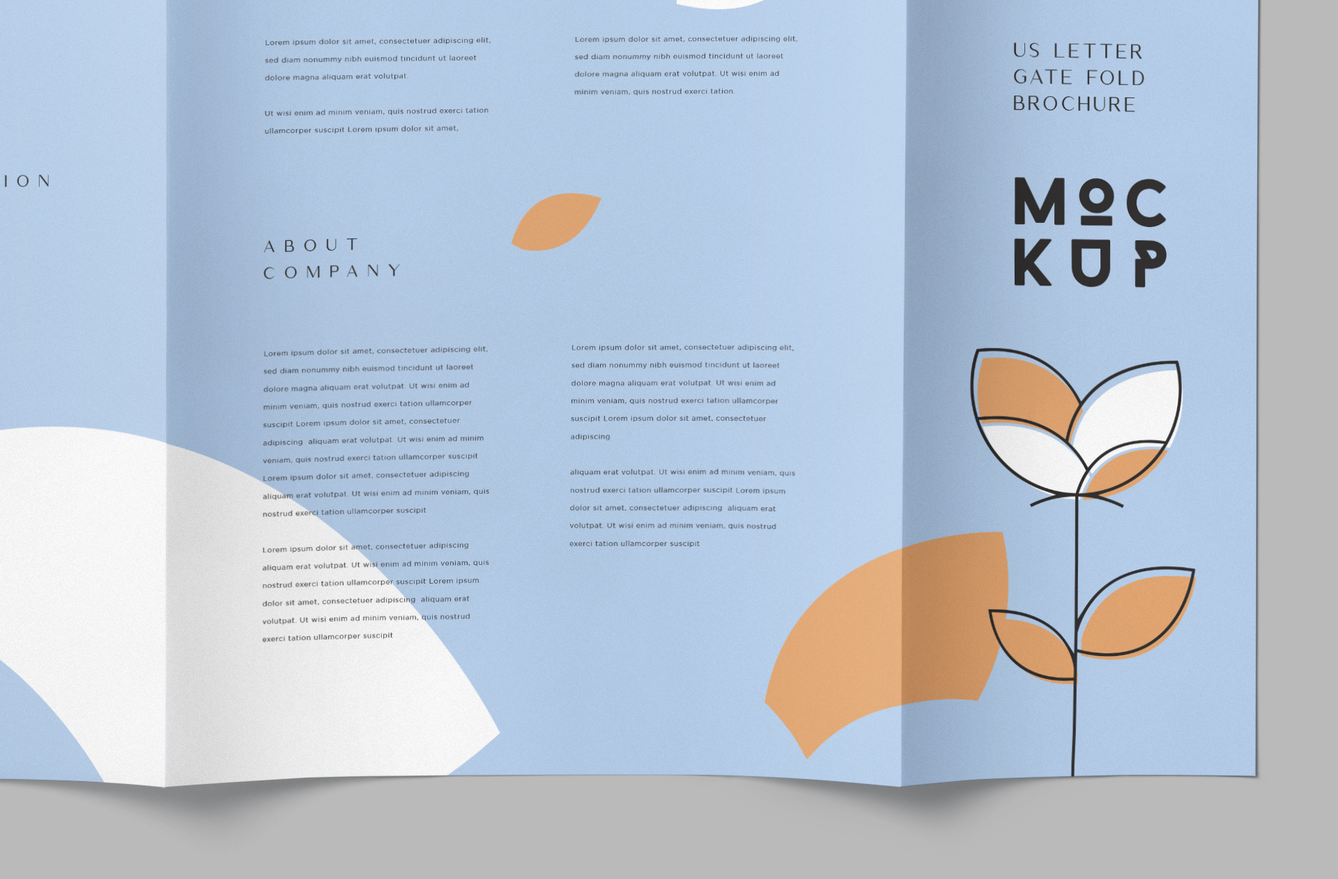 corporate promotional brochure PSD