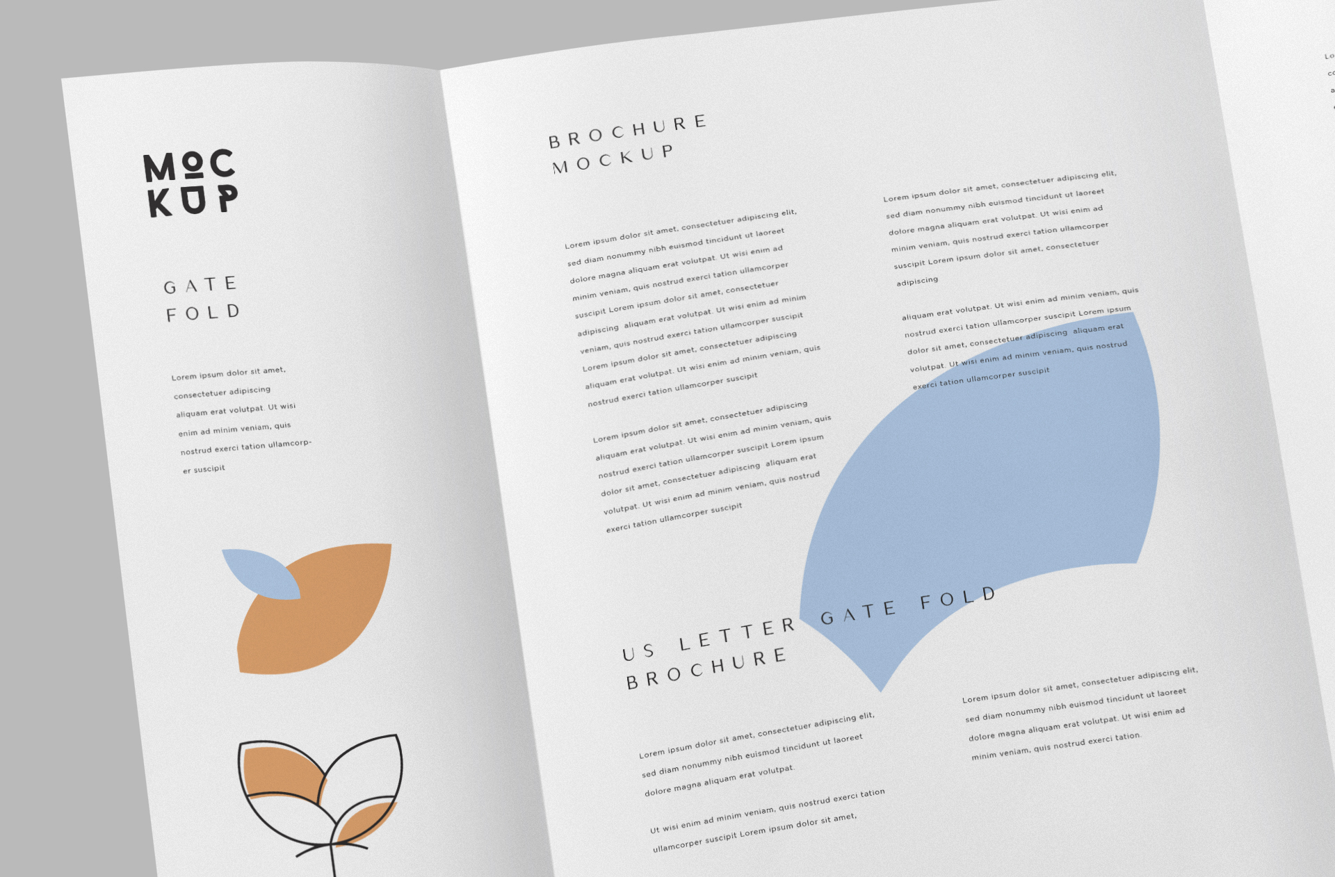 corporate gate fold layout