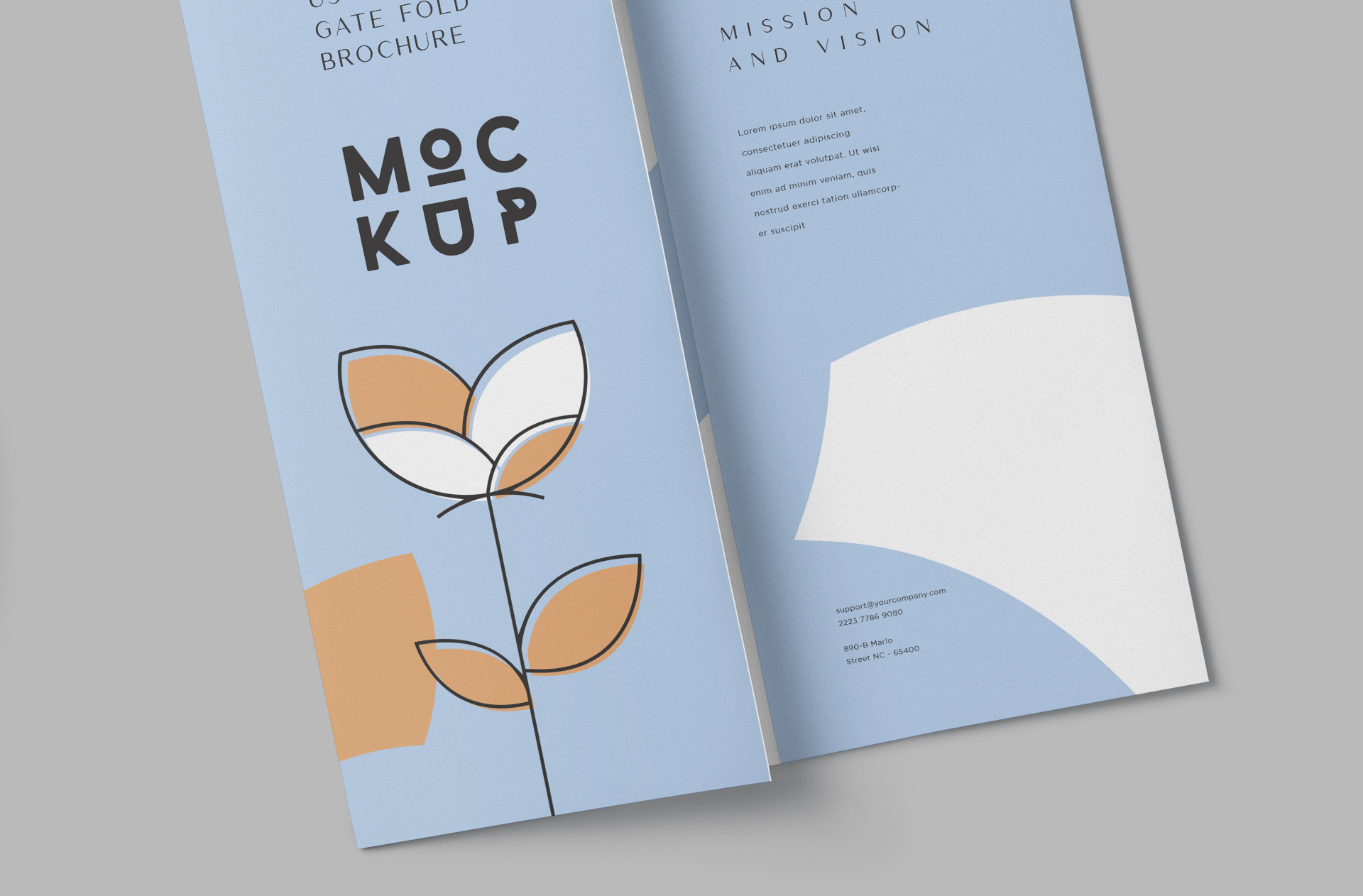 corporate advertising gate fold PSD