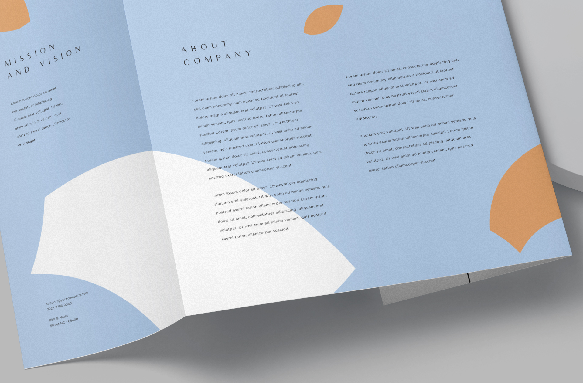 creative gate fold template PSD