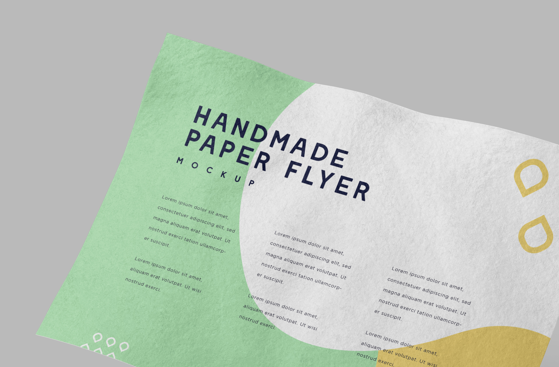 customizable gate fold brochure PSD