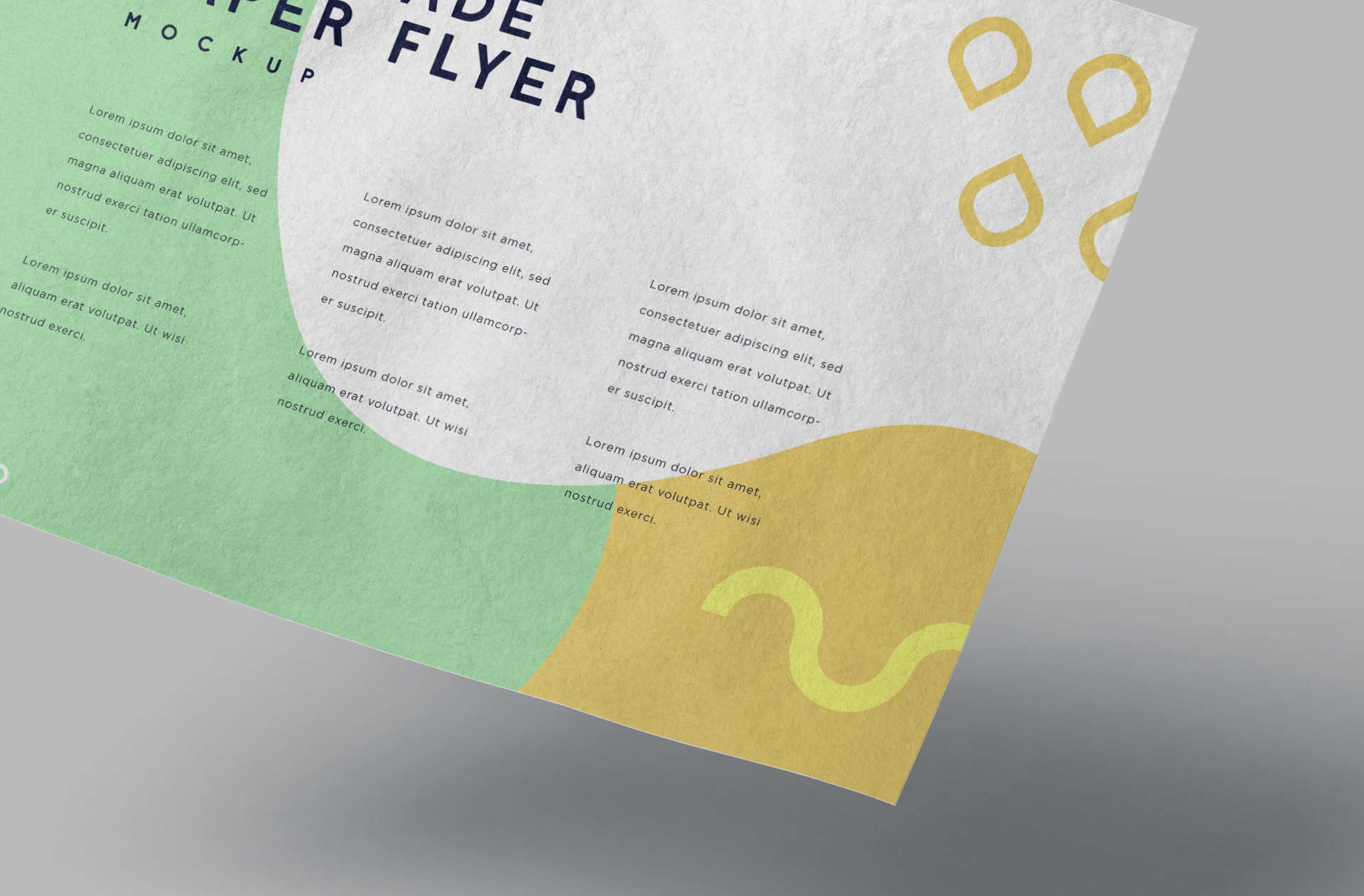 customizable gate fold brochure PSD