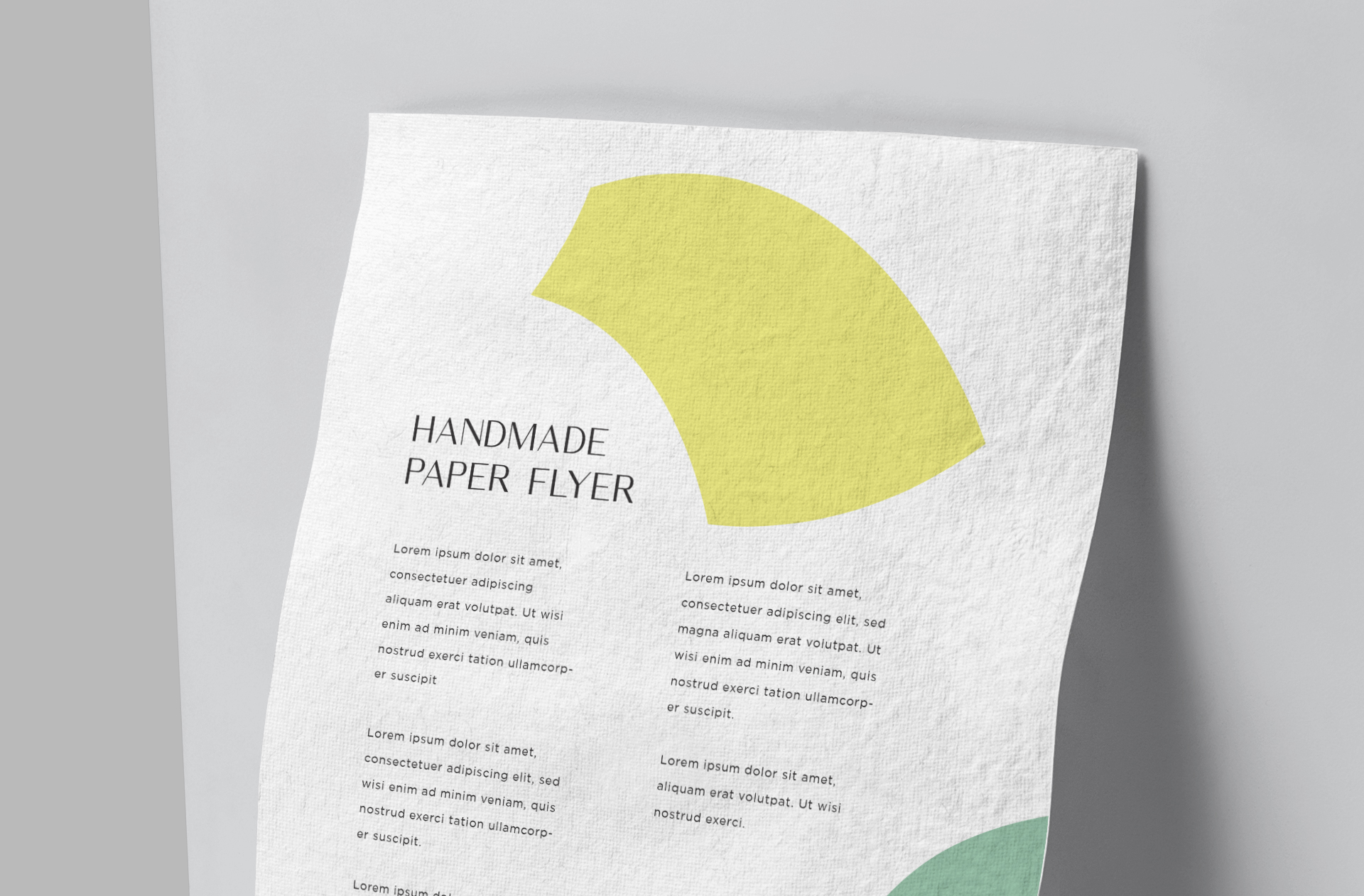 artistic flyer design PSD