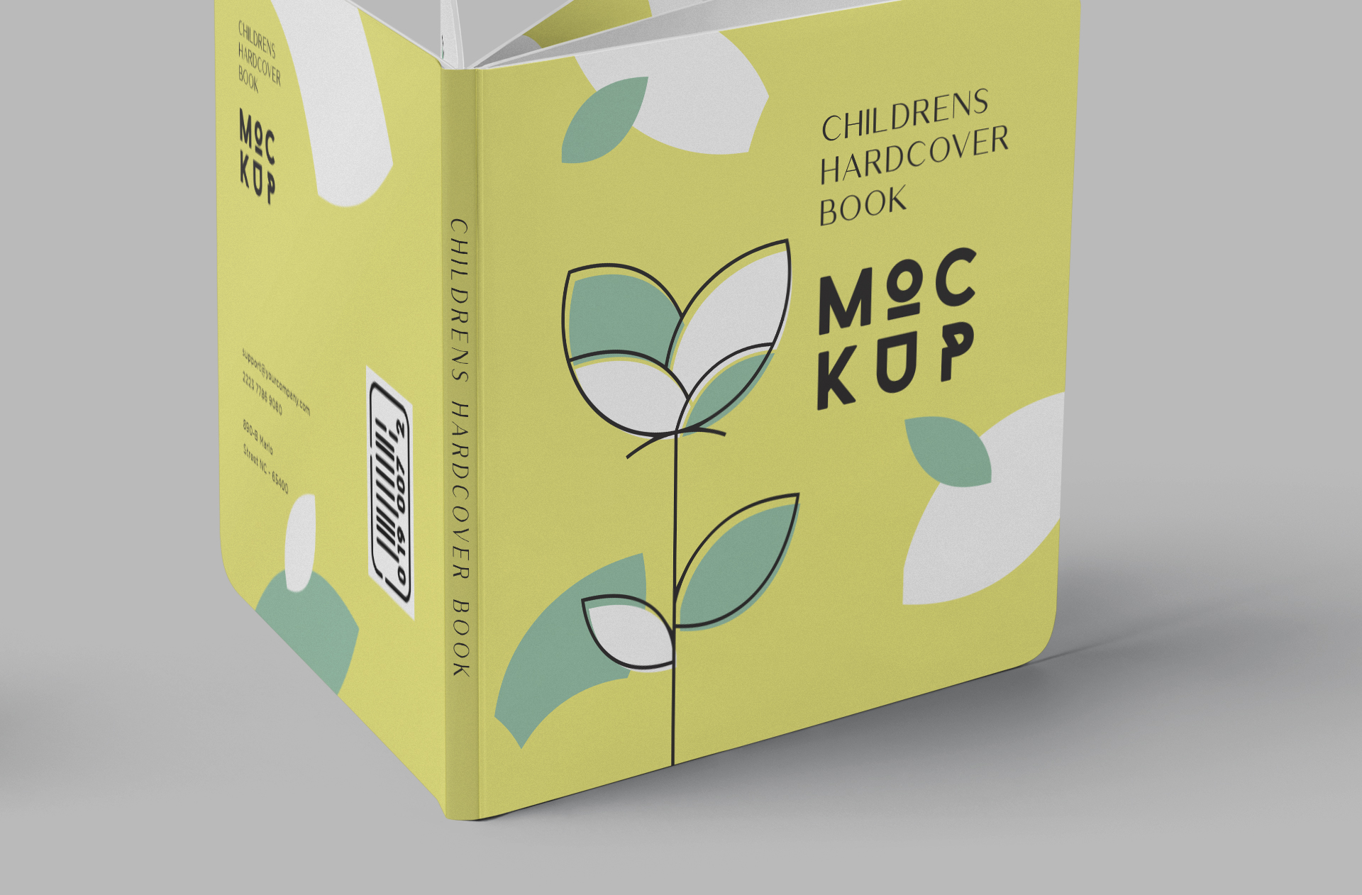 childrens hardcover book PSD