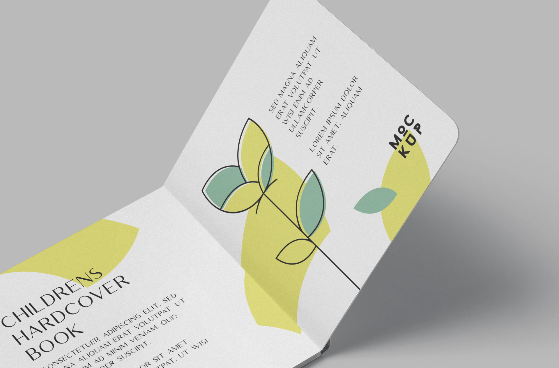 hardcover book mockup