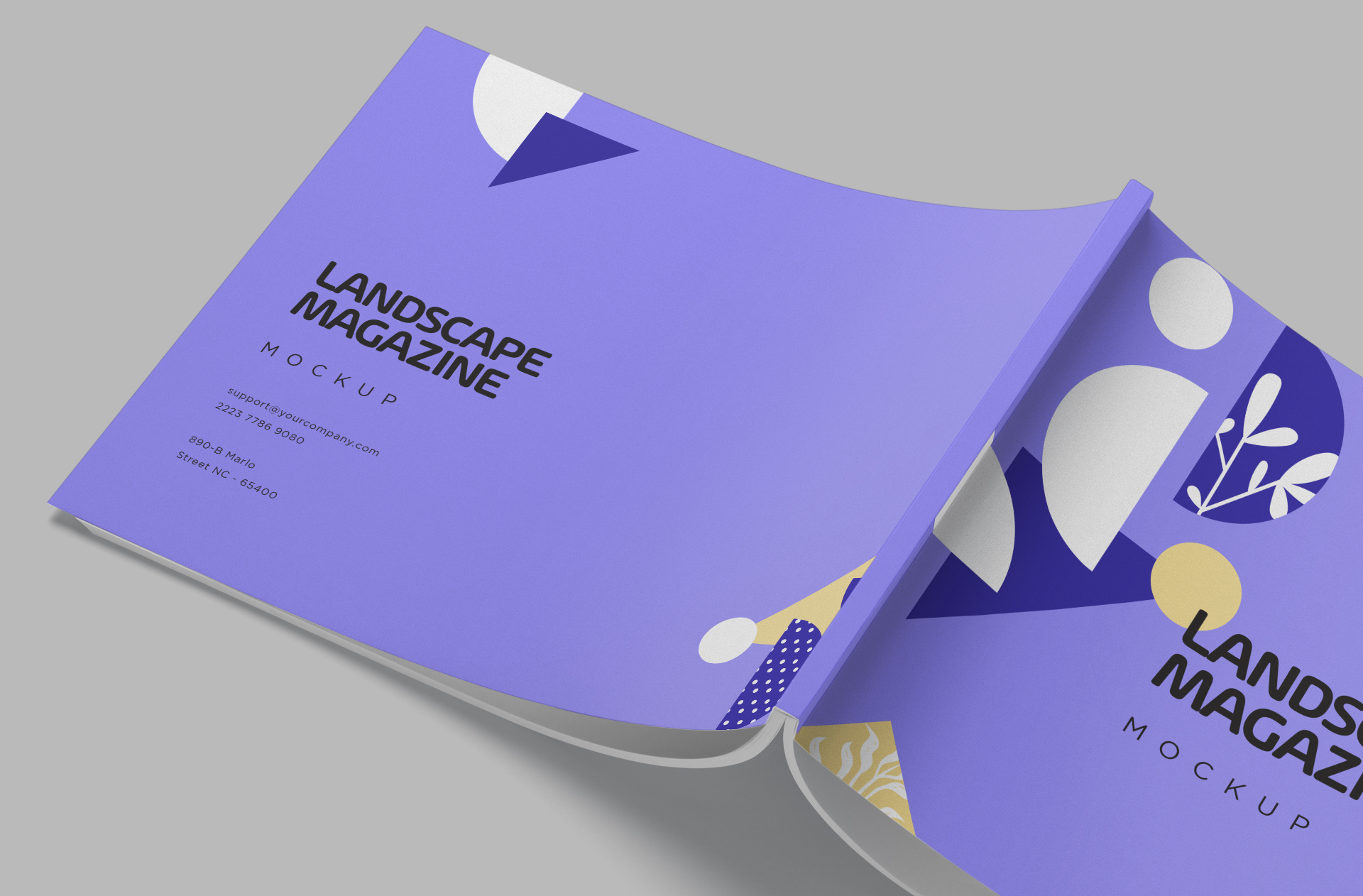 creative book mock-up PSD