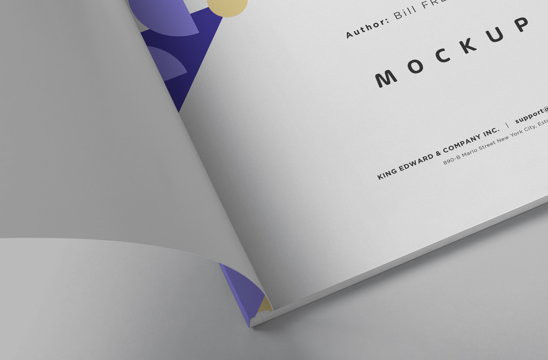 creative book mockup PSD