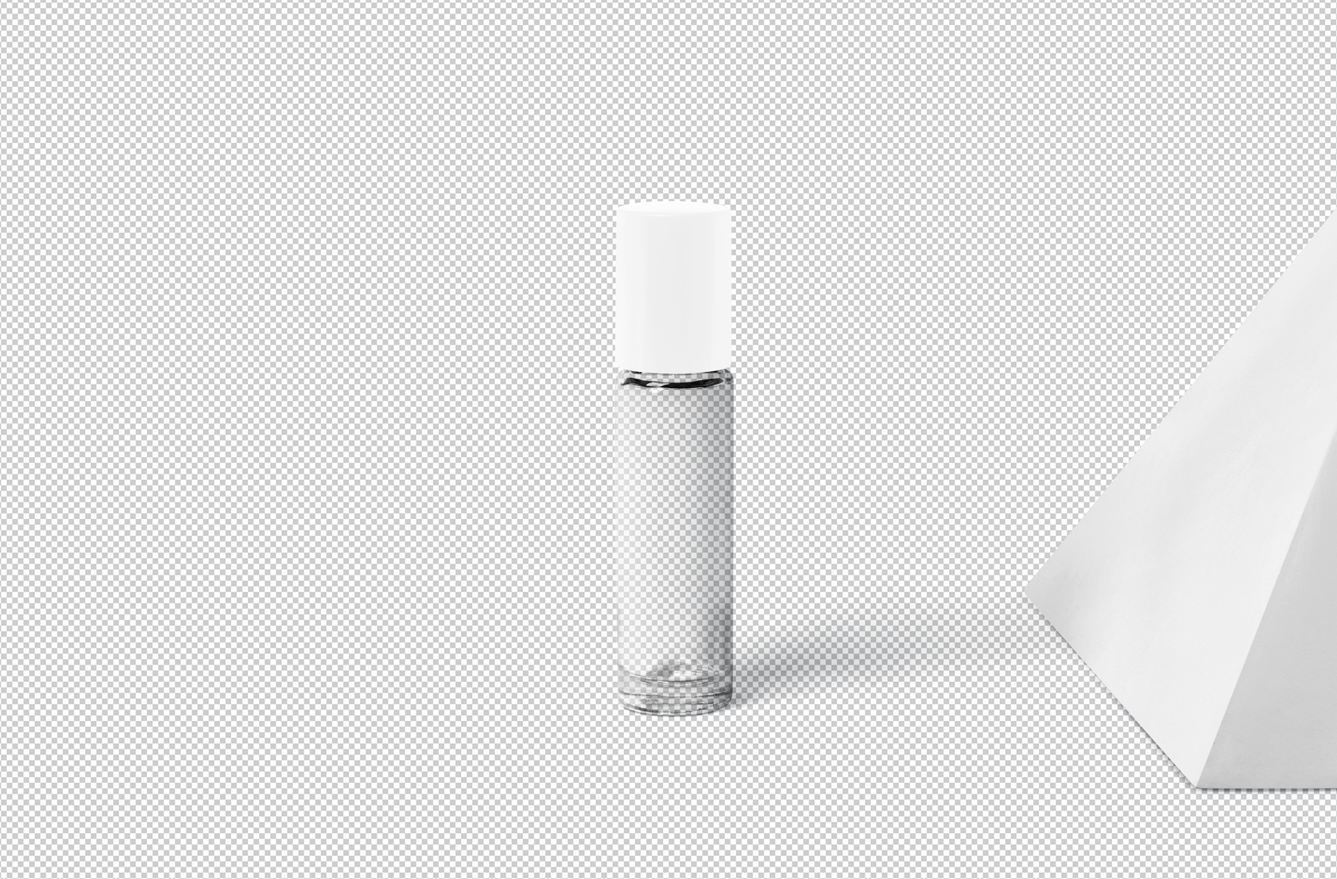 angled bottle mockup