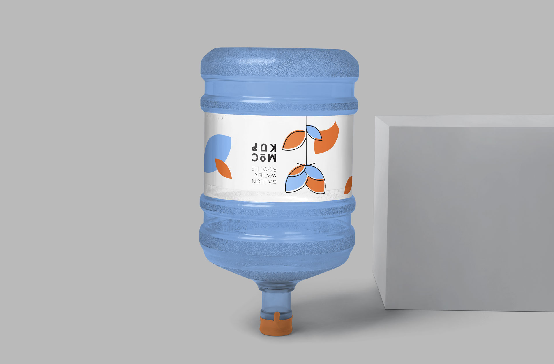 5 Gallon Water Bottle Mockup Upside Down Design