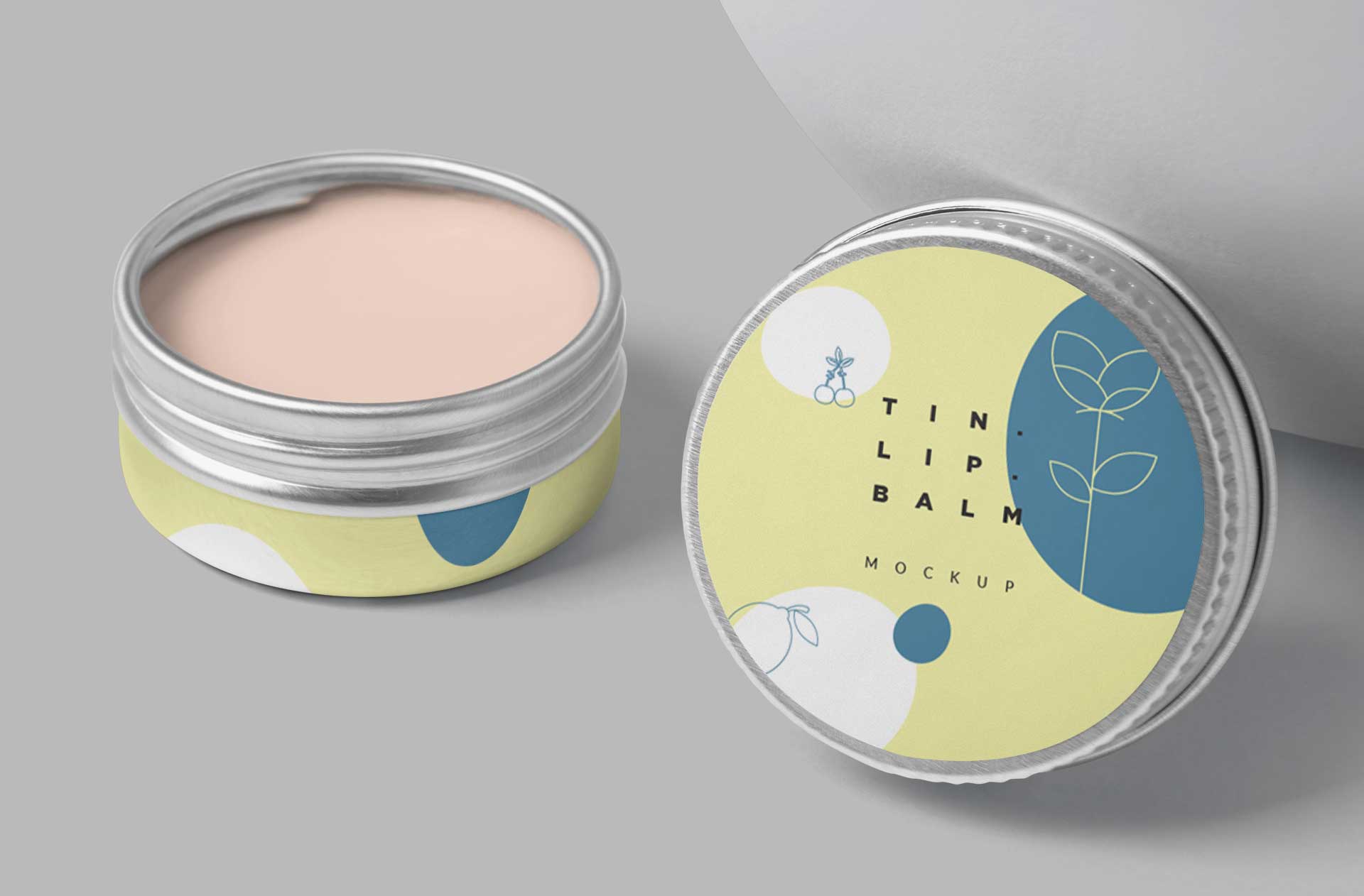 beauty tin jar mockup
