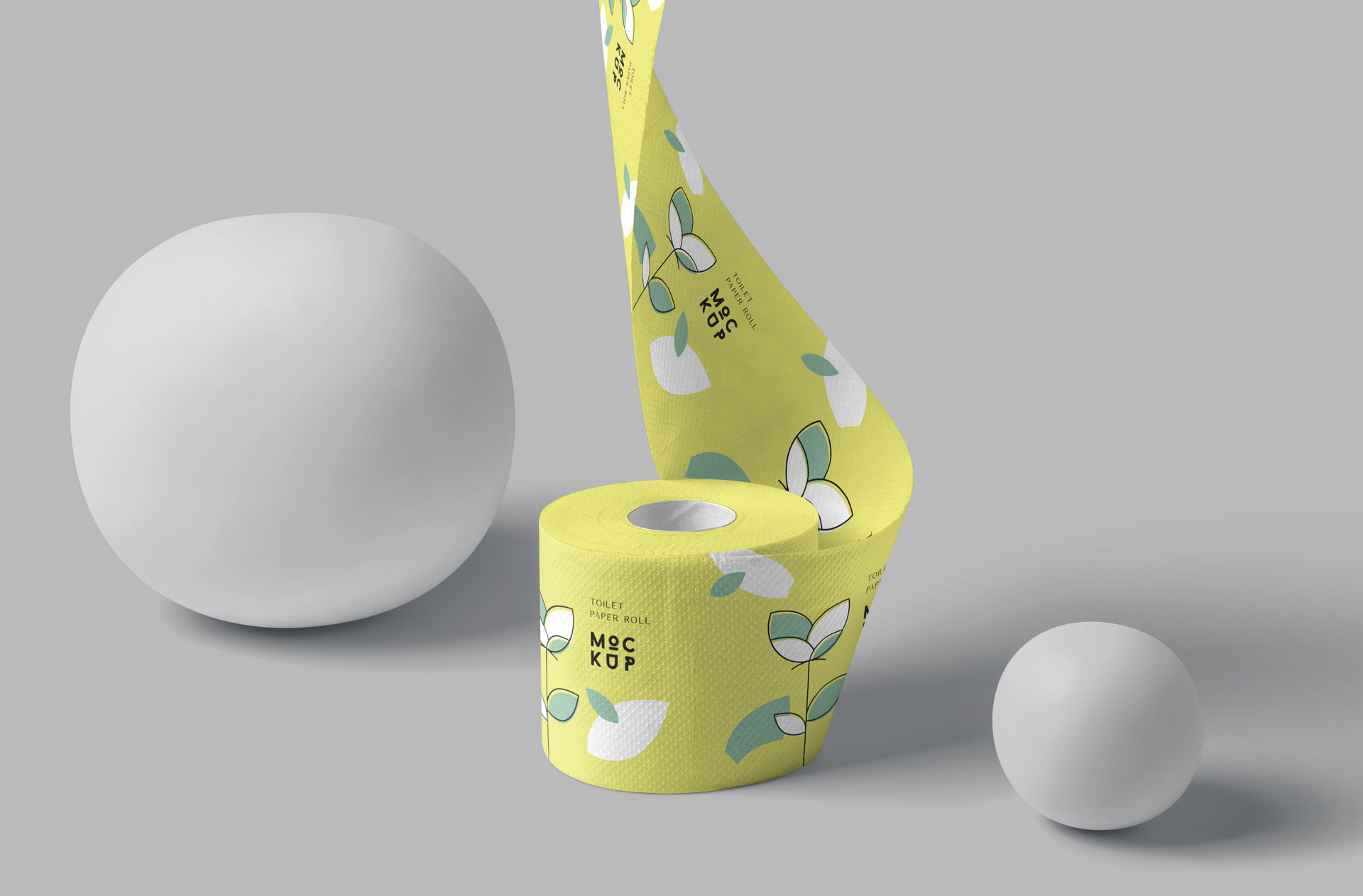 Realistic Toilet Paper Roll Mockup for Branding