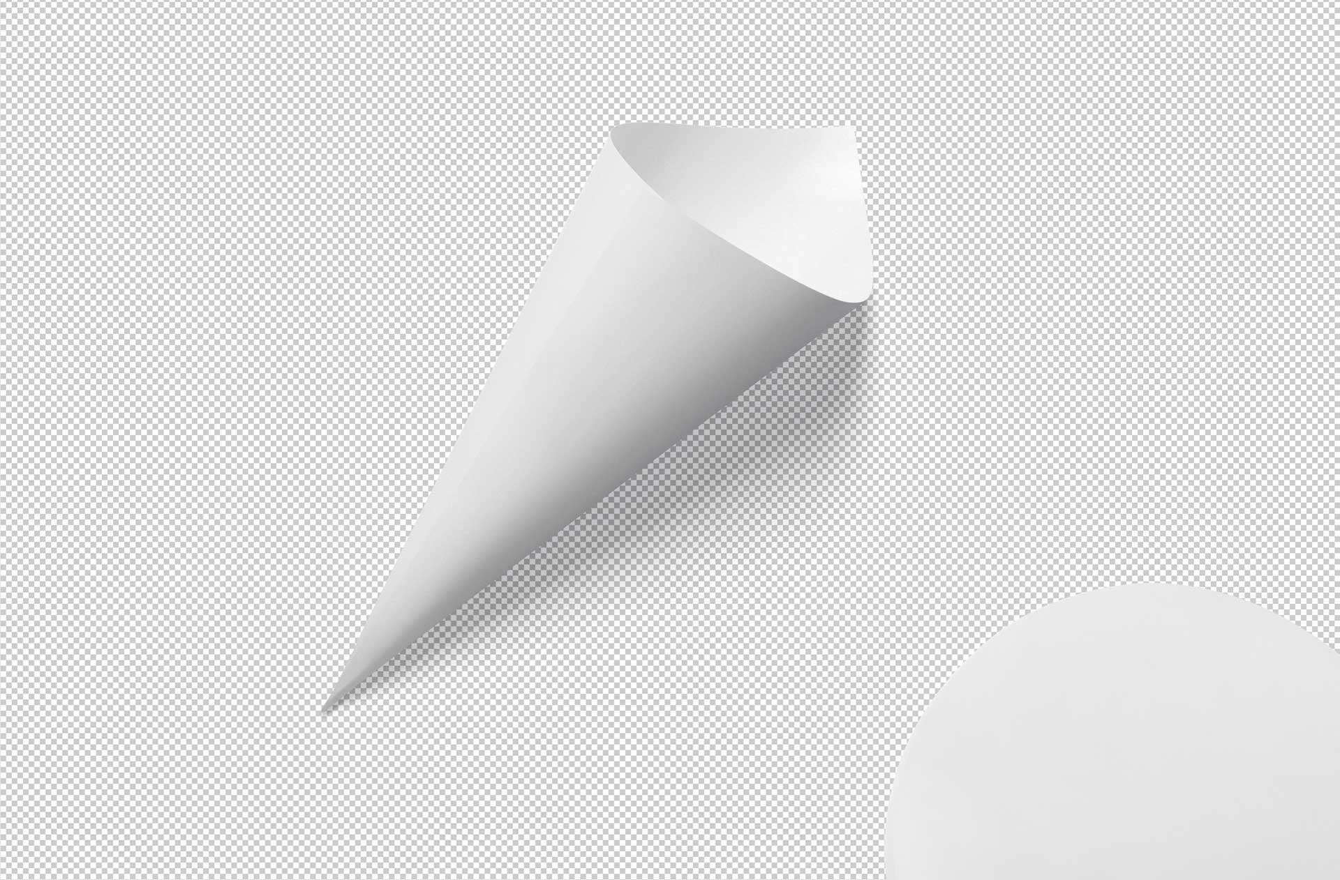 clean cone mockup