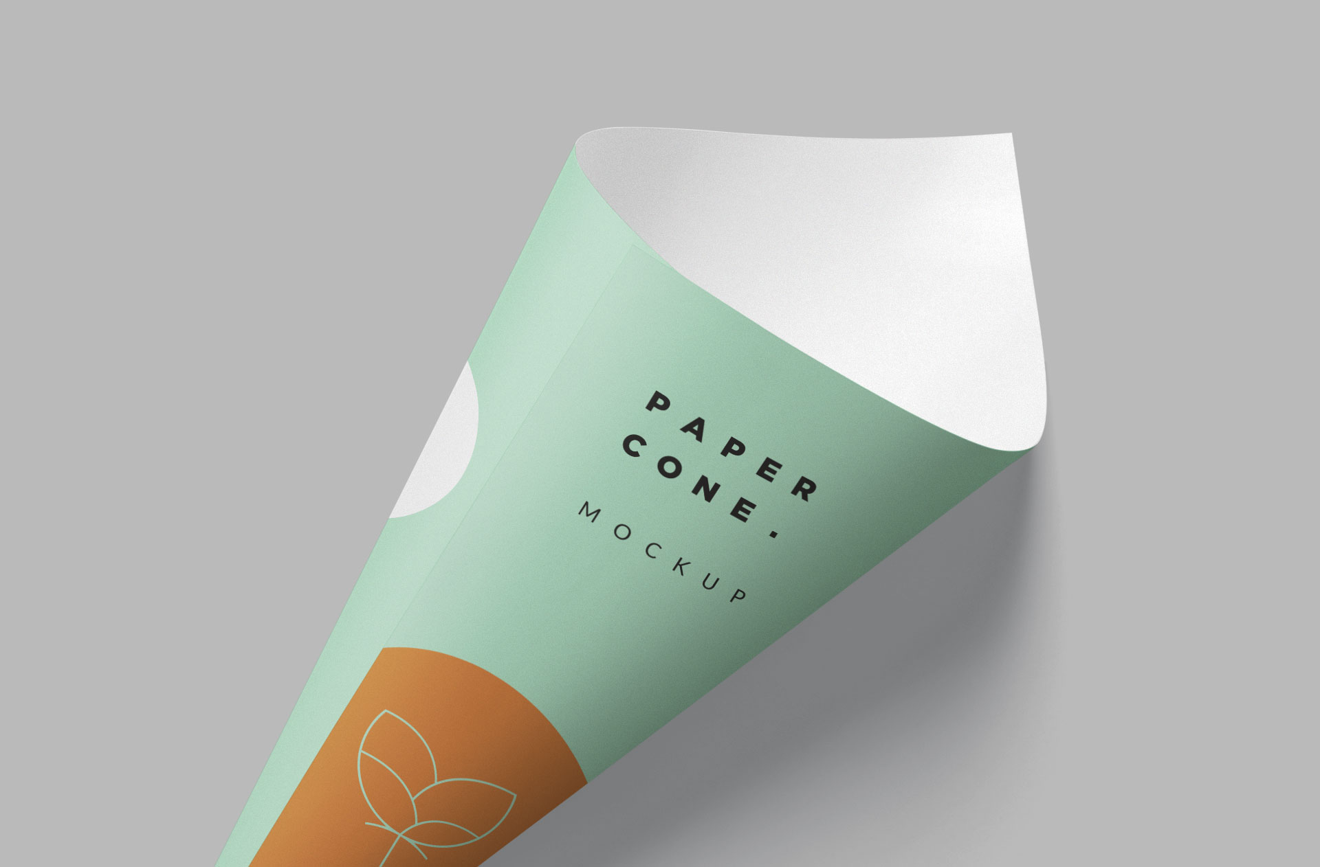 clean cone mockup