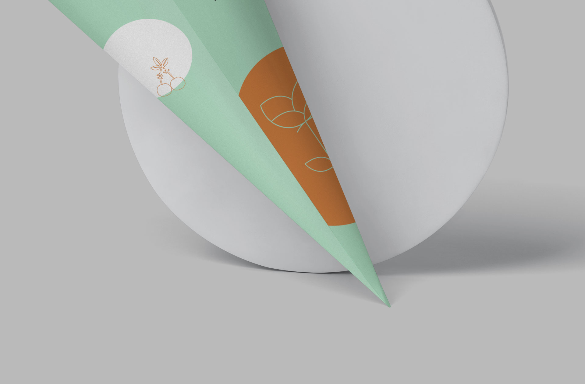 clean cone mockup