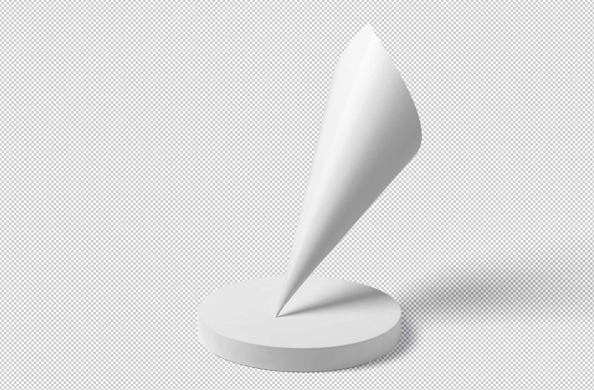 clean cone mockup