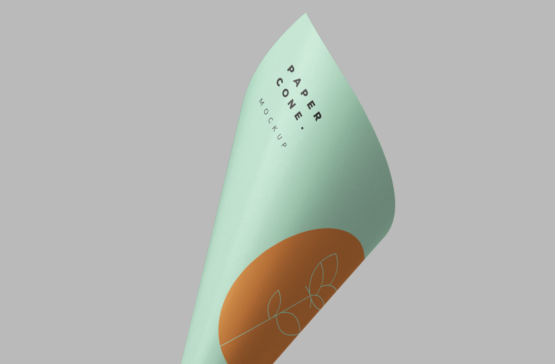 clean cone mockup