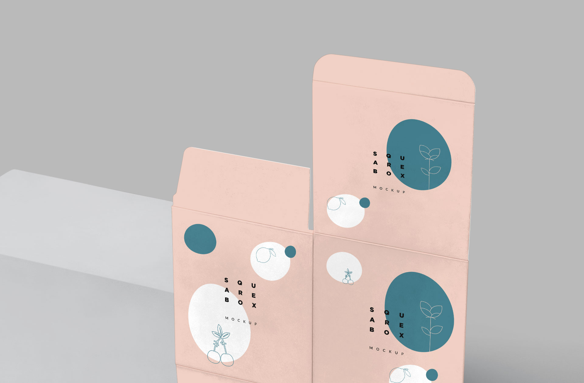 box layout mockup