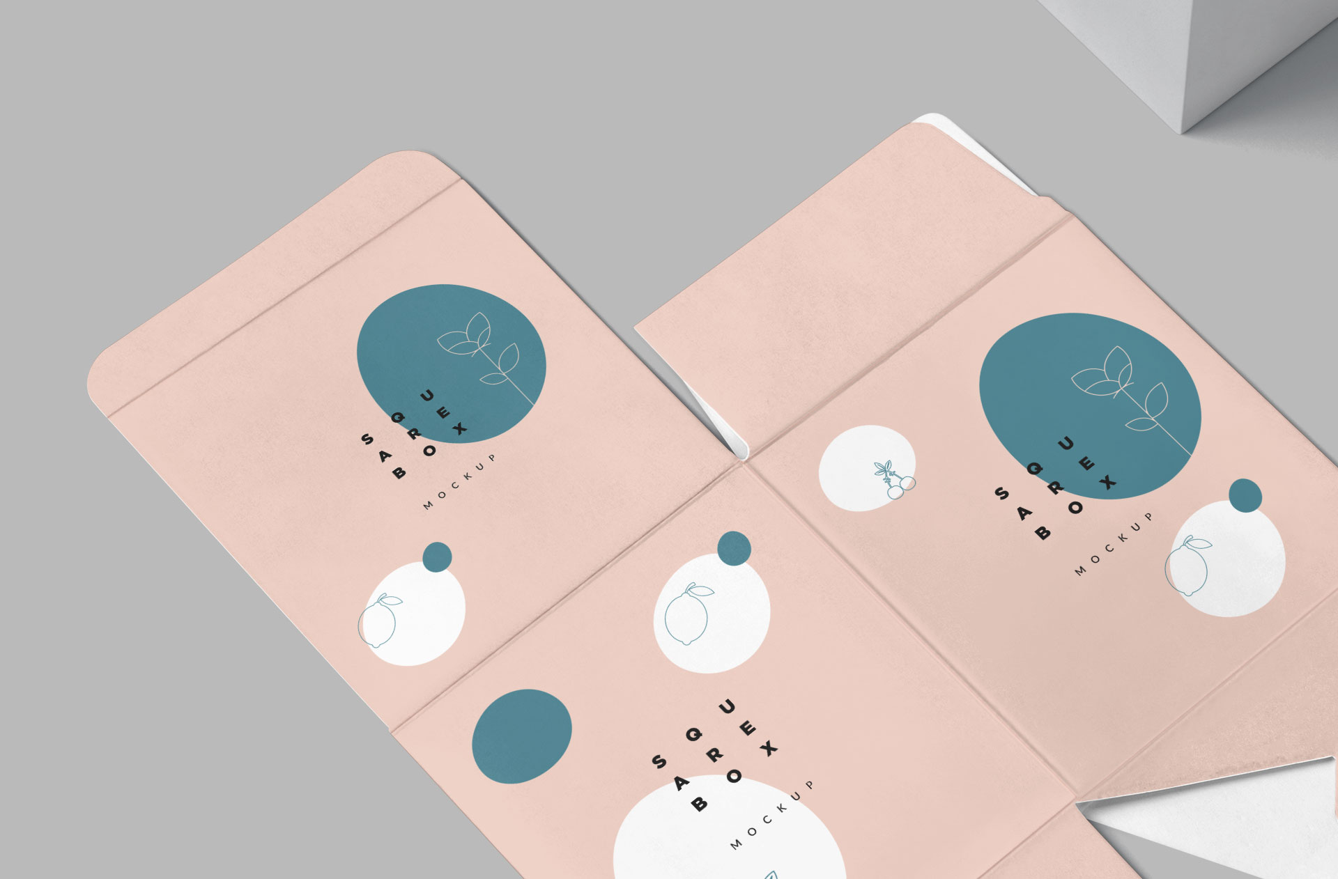 box layout mockup